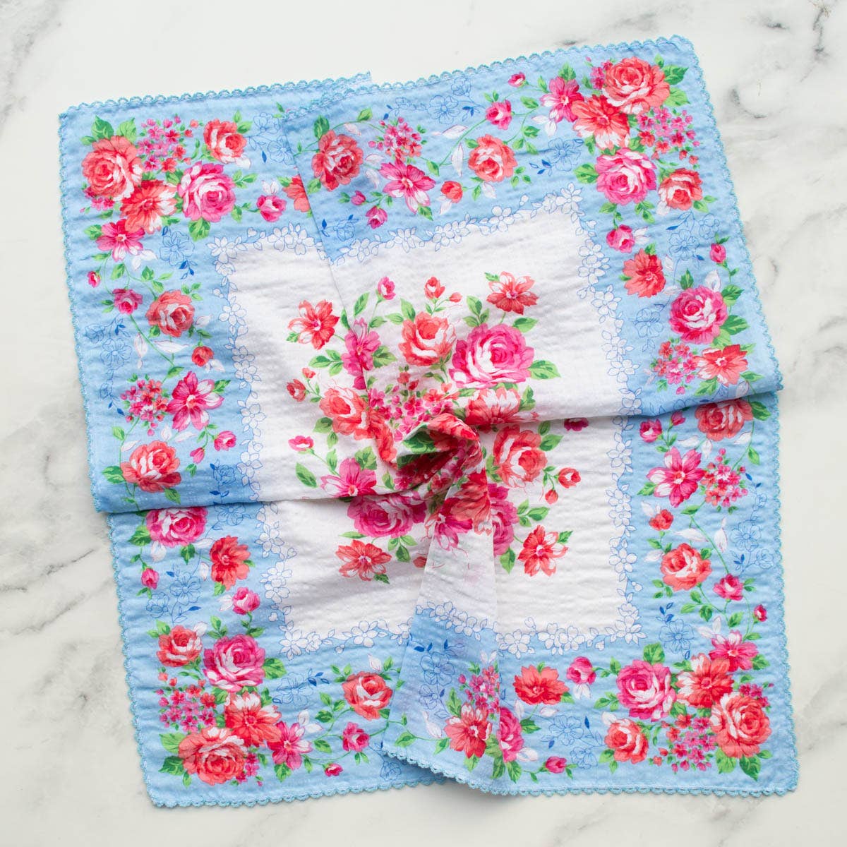 Flower Frame Square Scarf - Proper
