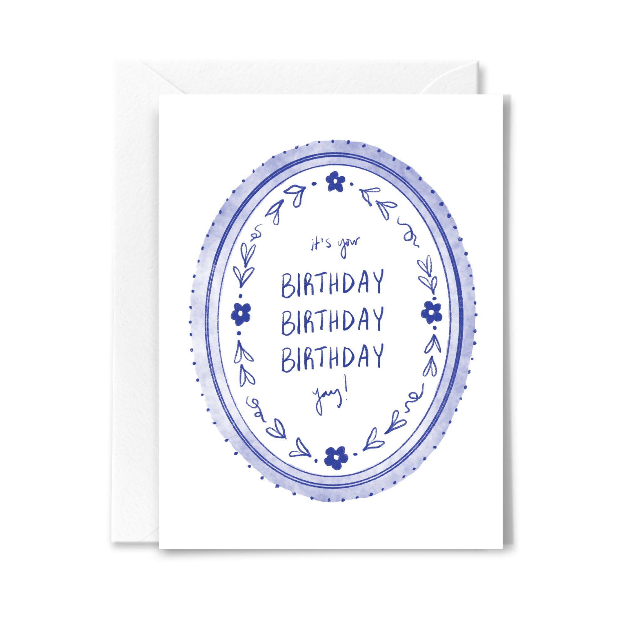 Birthday Birthday Birthday Card - Proper