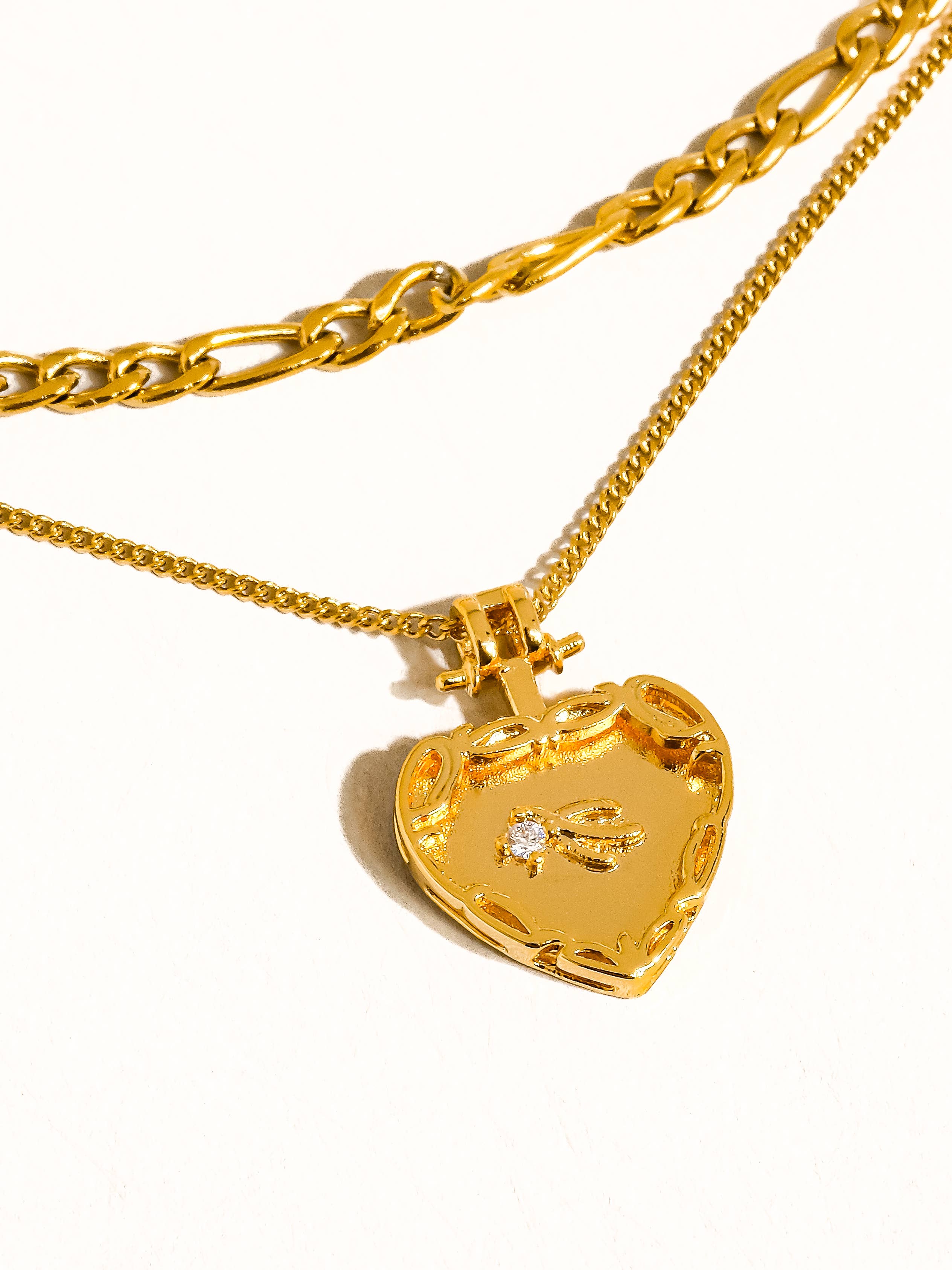 Landy Heart Chain Necklace - Proper