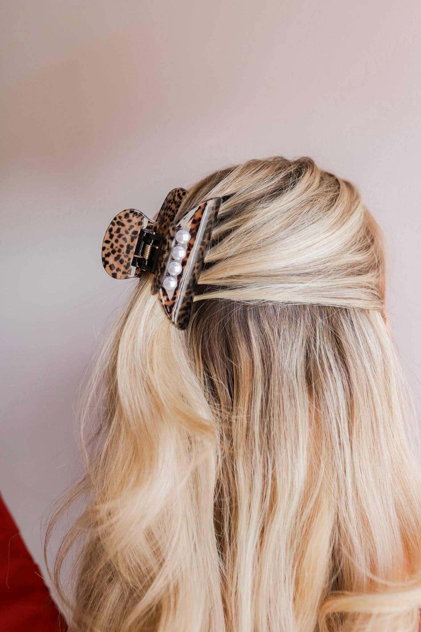 Cheetah Pearl Claw Clip - Proper