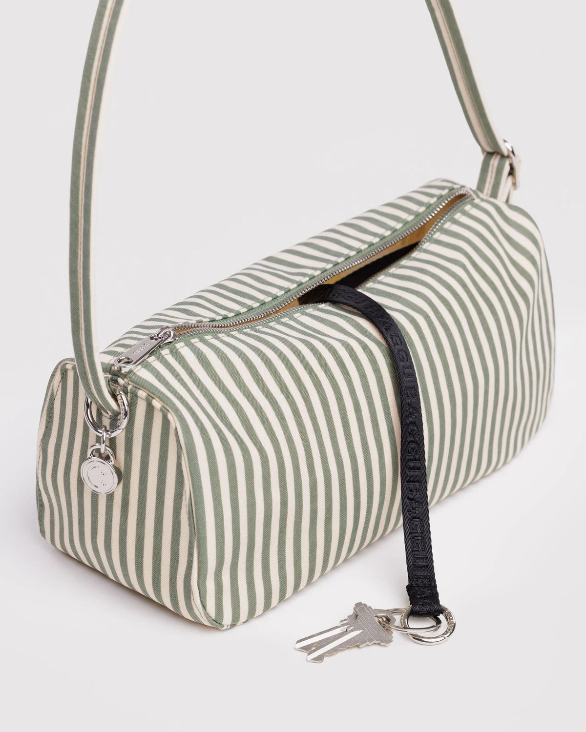 Baggu Nylon Loaf Bag - Sage Stripe - Proper