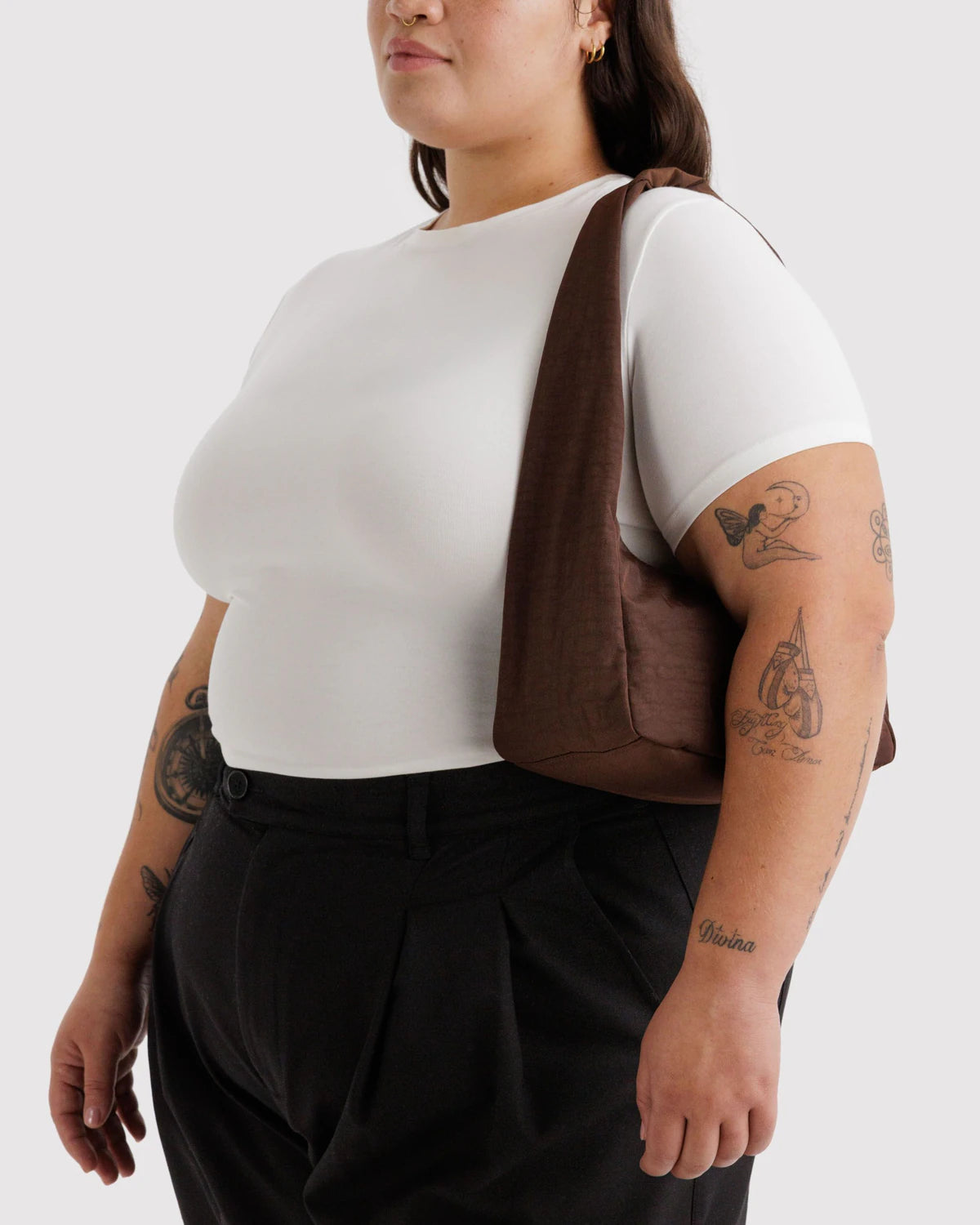 Small Nylon Meringue Bag - Coffee - Proper