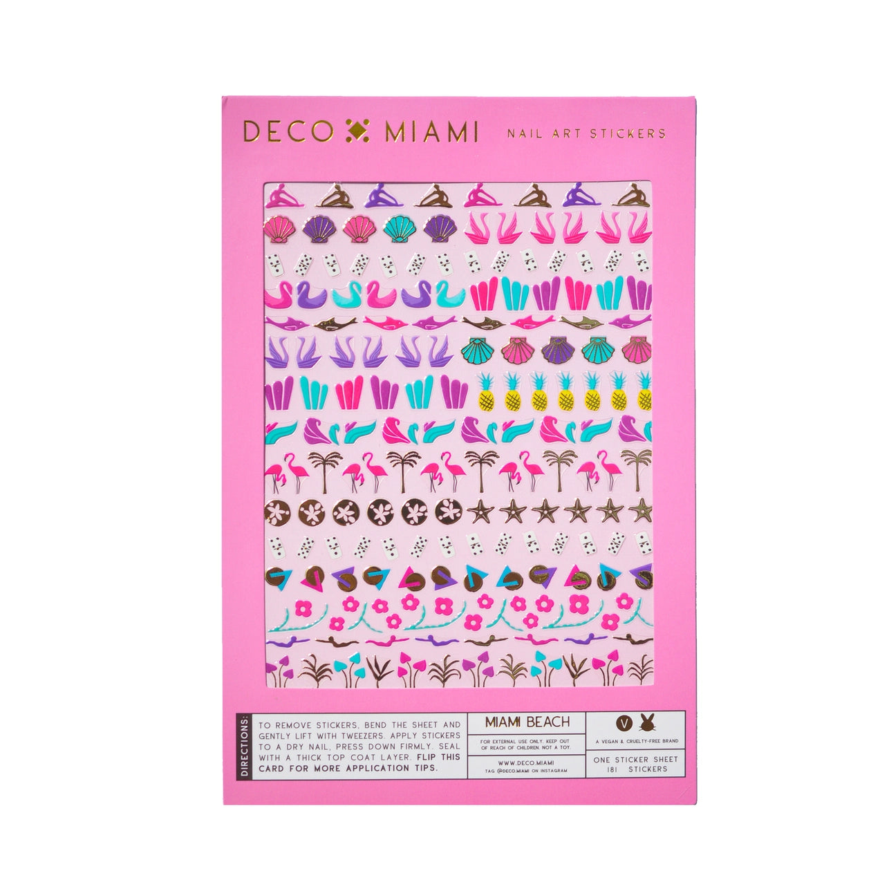 Nail Art Stickers - Miami Beach - Proper