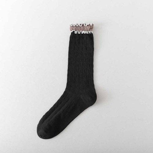 Sloane Ruffle Layered Socks - Proper