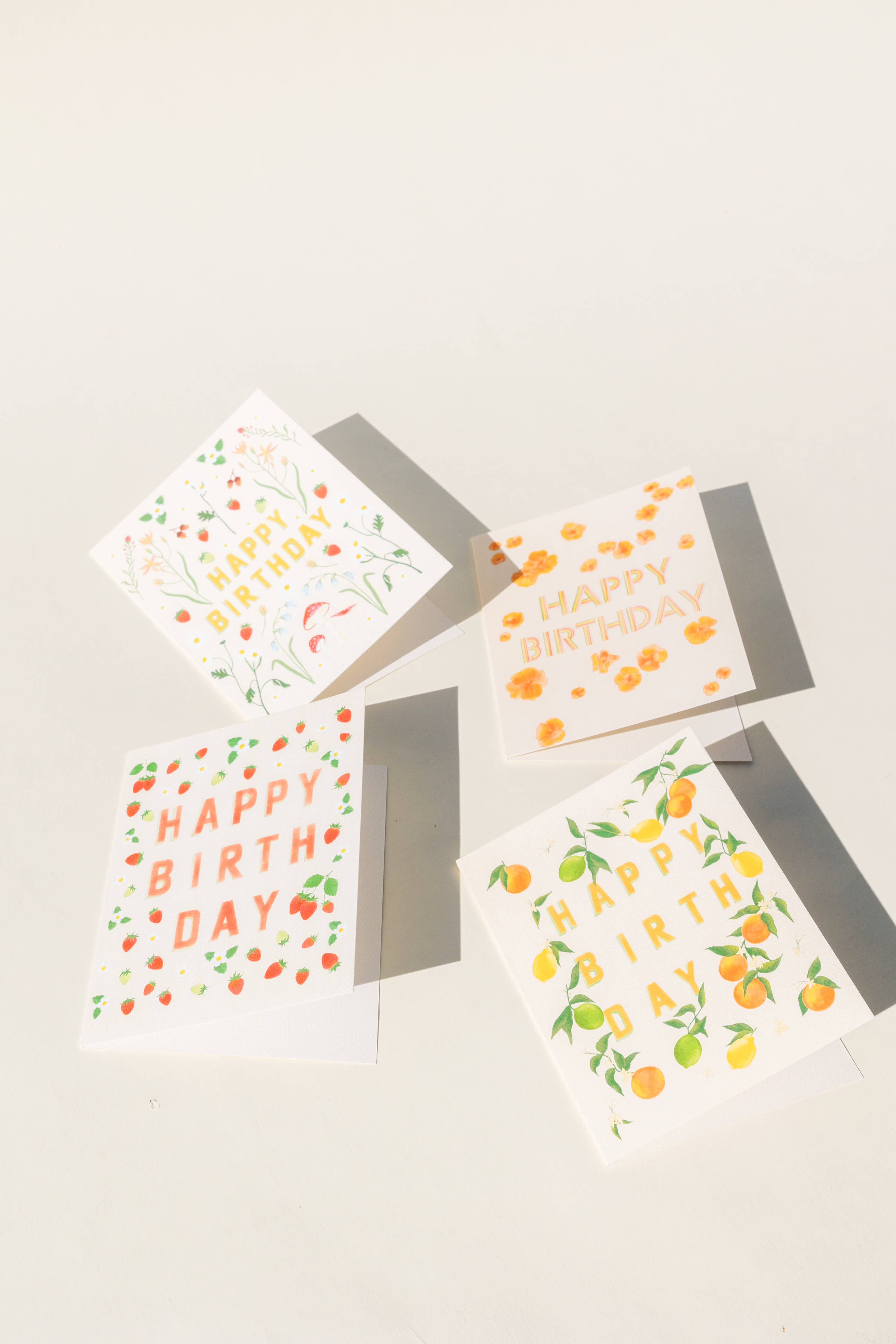 Flora Fauna Birthday Card - Proper