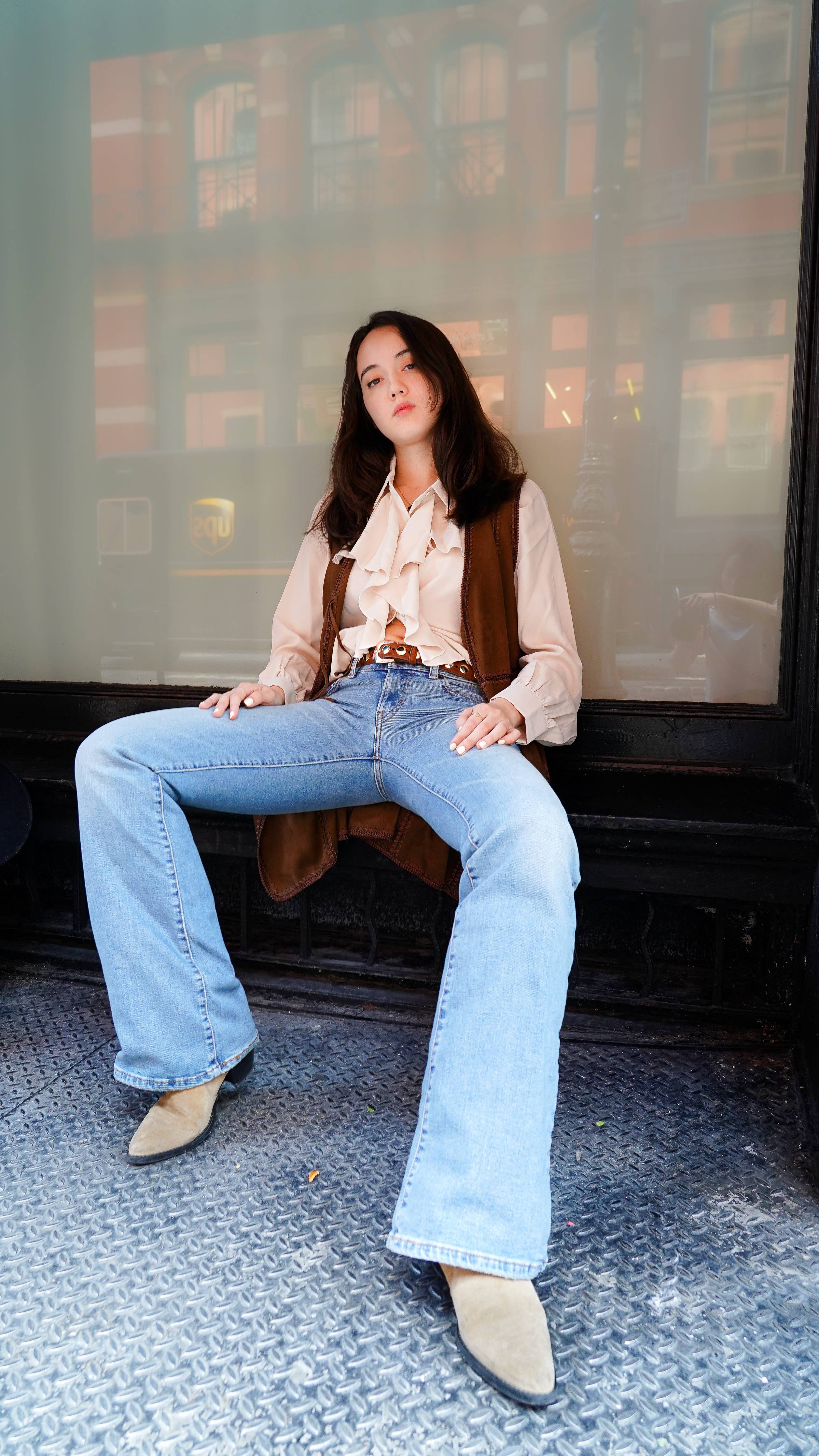 Suede Belt with Studs - Proper