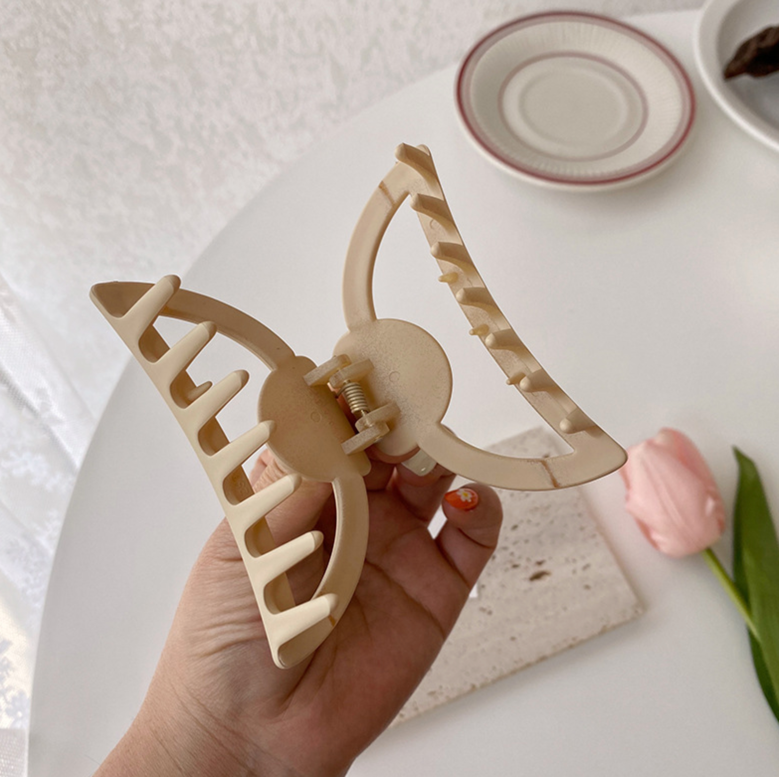 Matte Half Moon Hair Clips (CASIE) - Proper