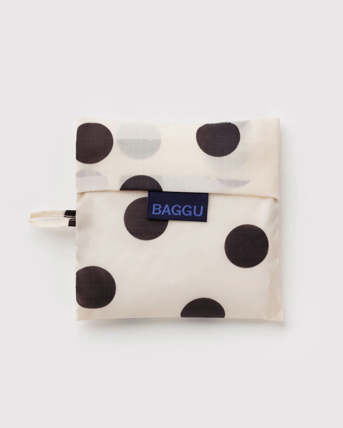 Standard Baggu - Cream and Black Polka Dot