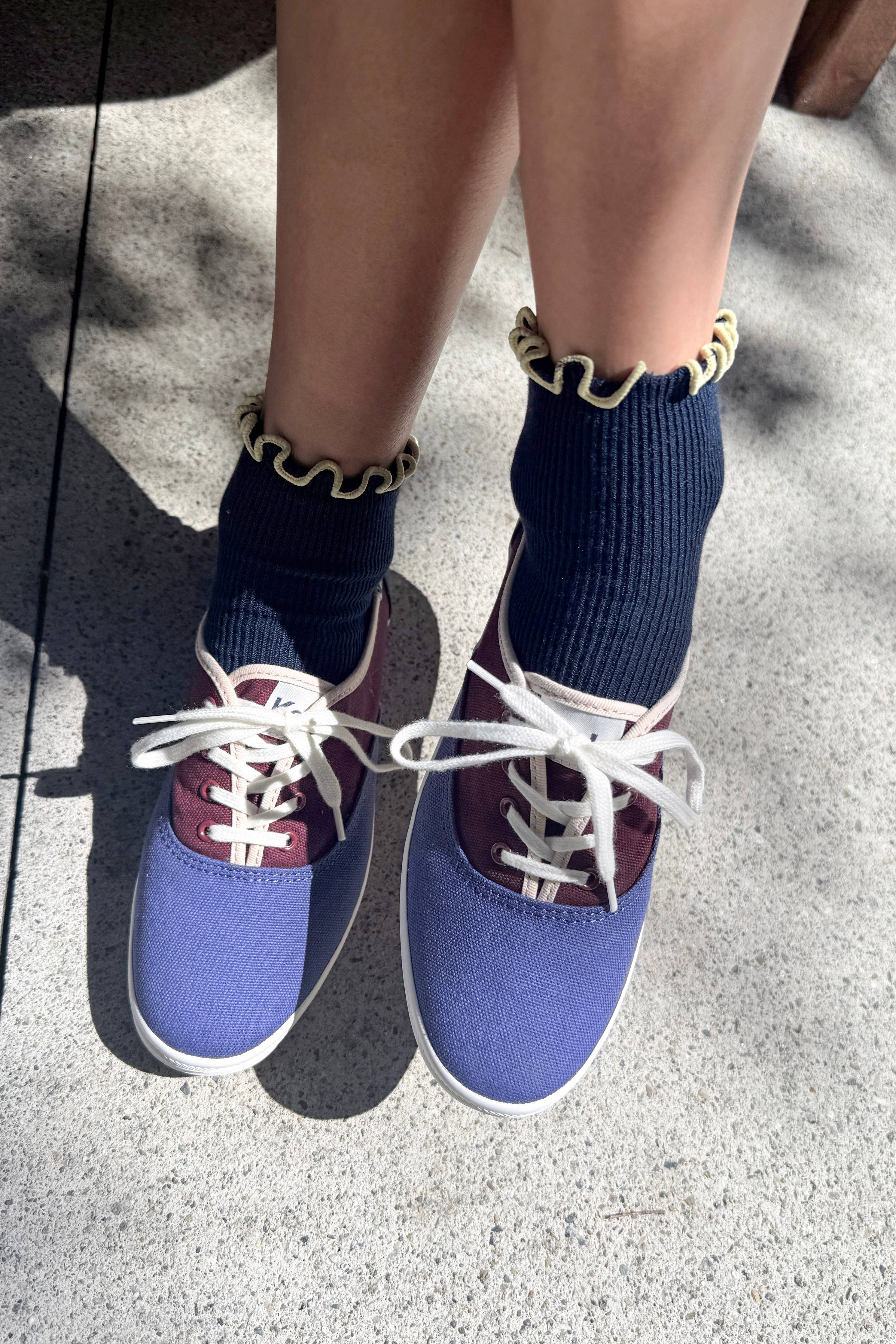 The Petite Ruffled Modal Socks (wholesale) - Proper