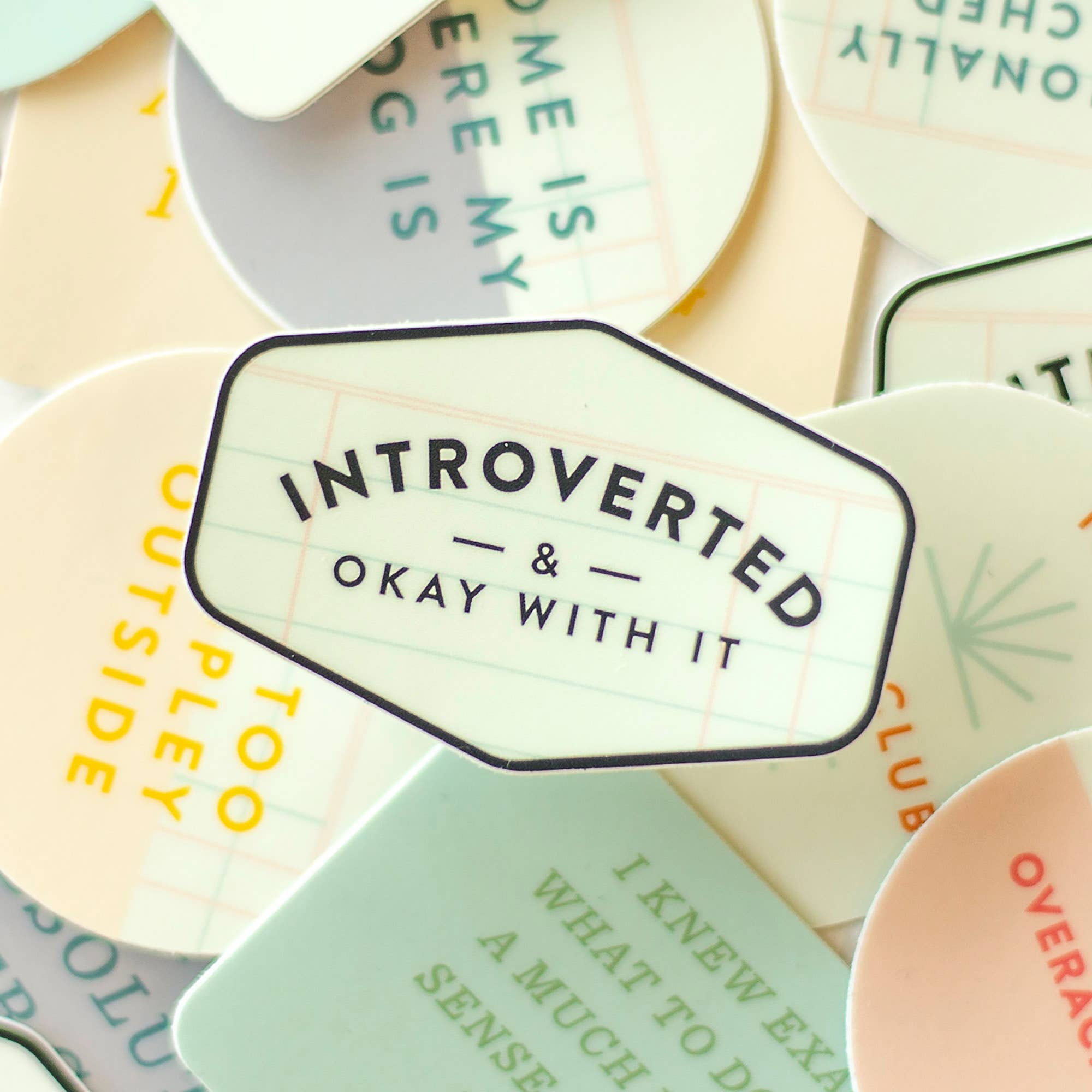 Introverted & Okay With It Sticker