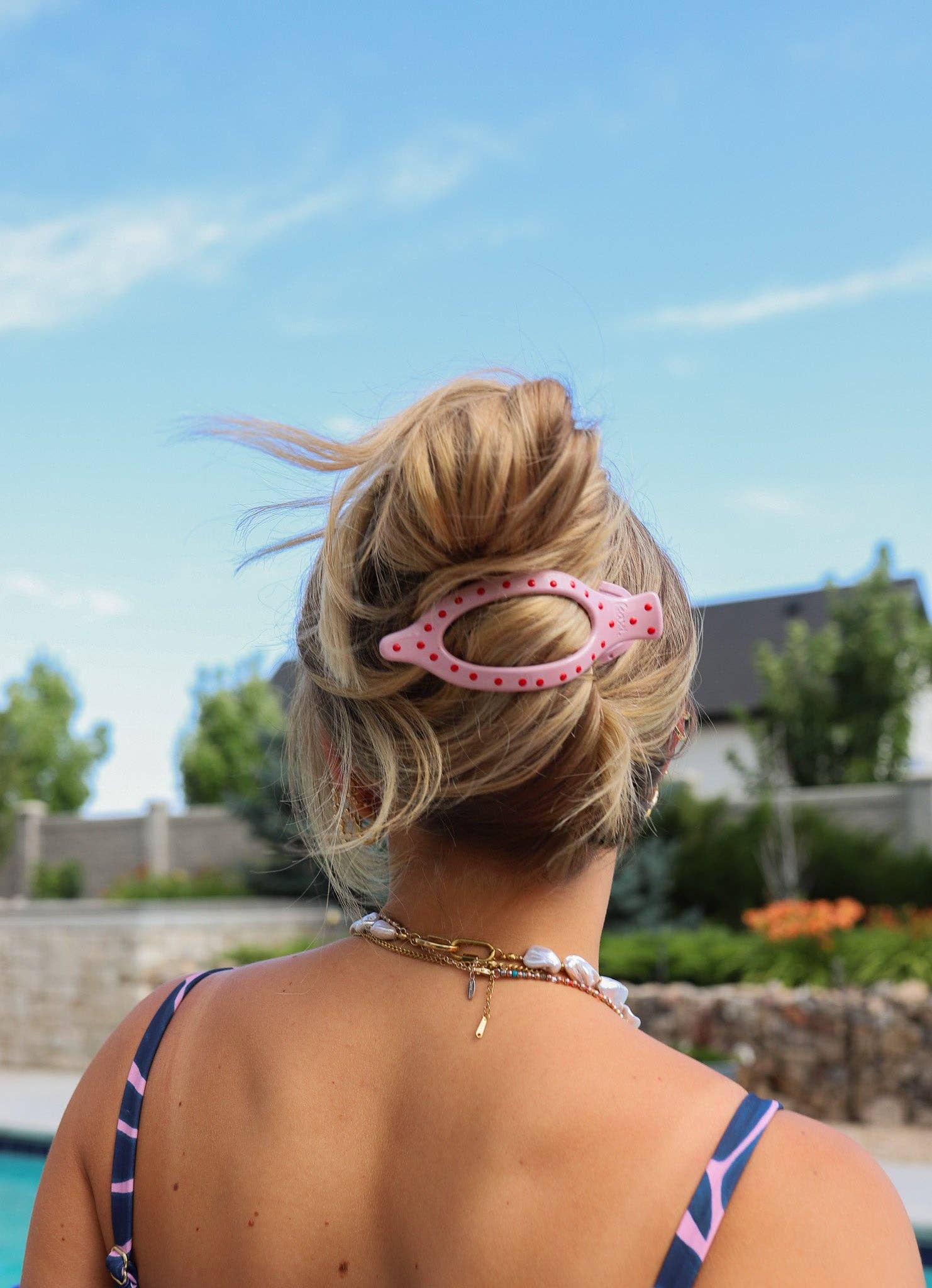 Polka Dot Lay Down 2.0 Claw Clip - Proper