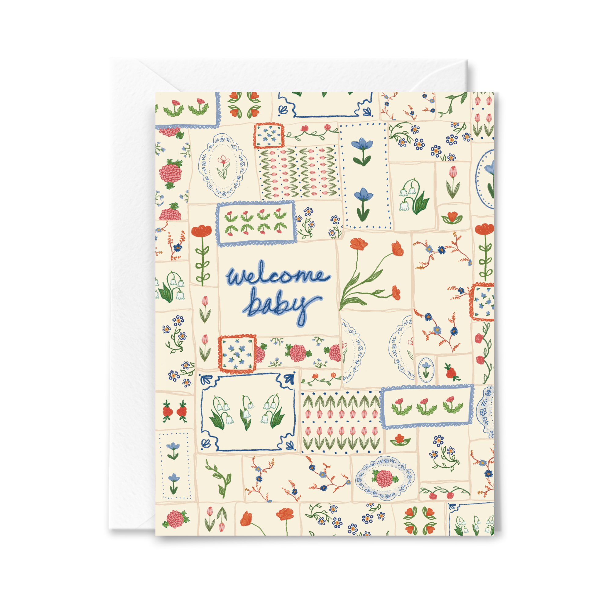 Welcome Baby Quilt Card - Proper