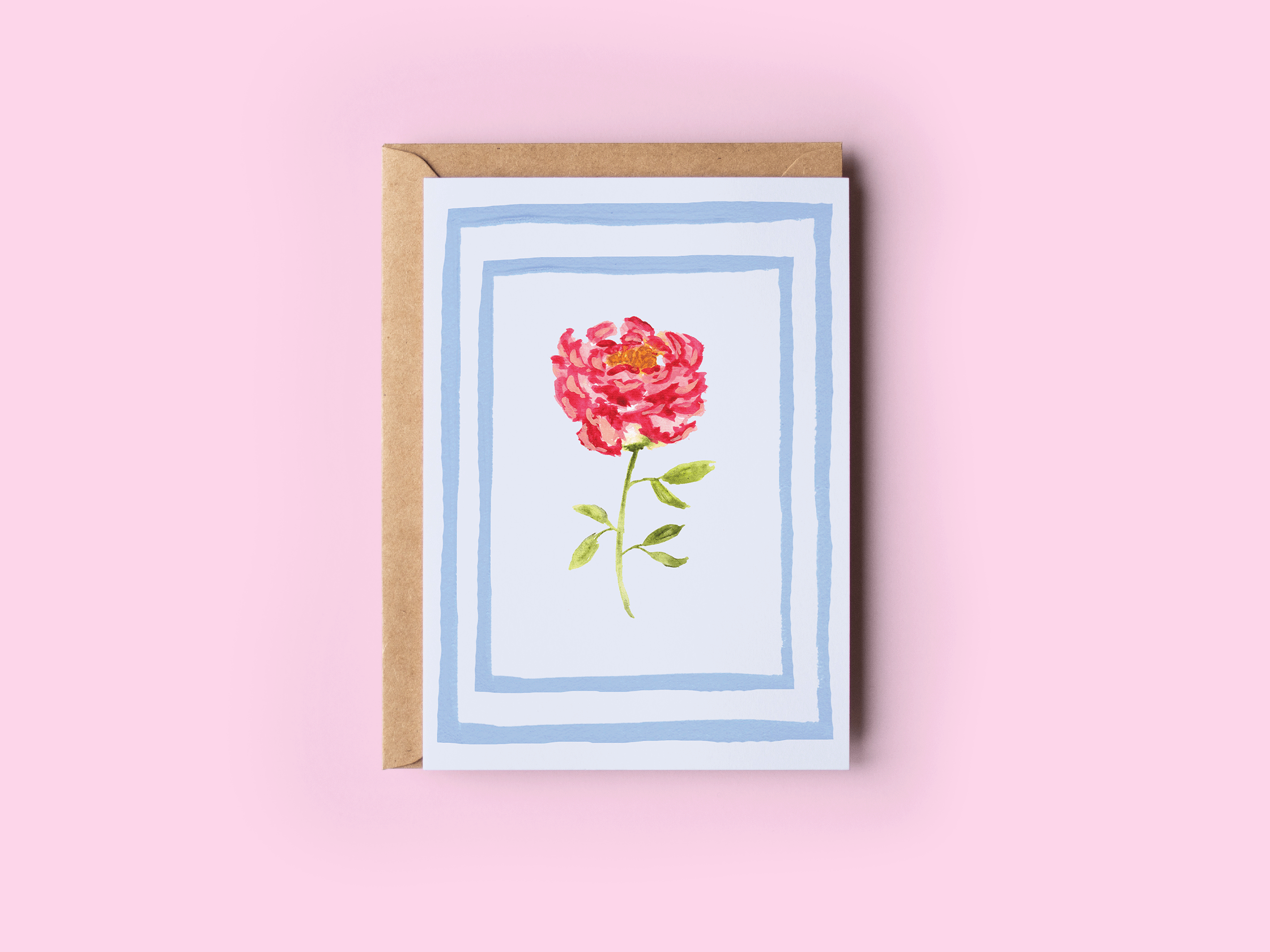 Precious Peony Card - Proper