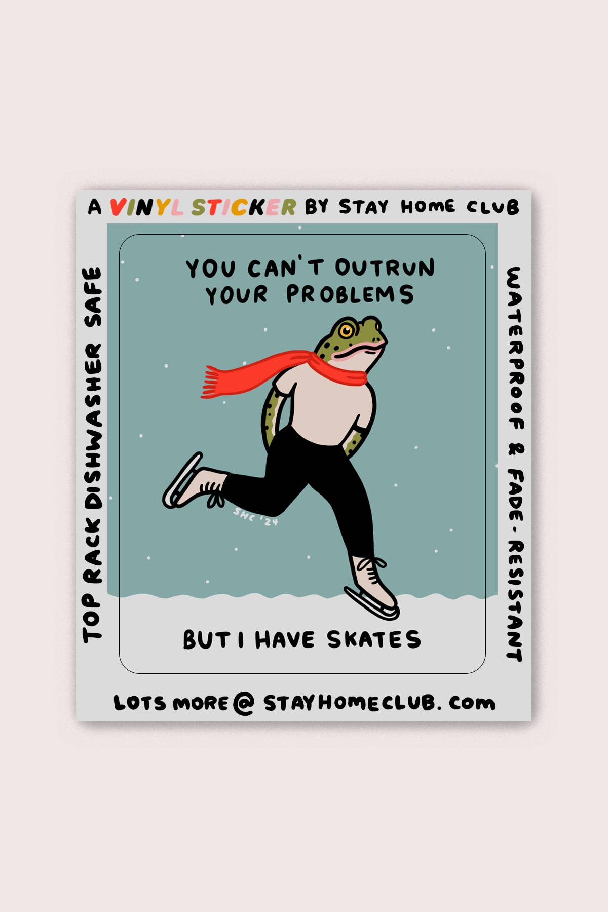 Outrun Your Problems Vinyl Sticker - Proper