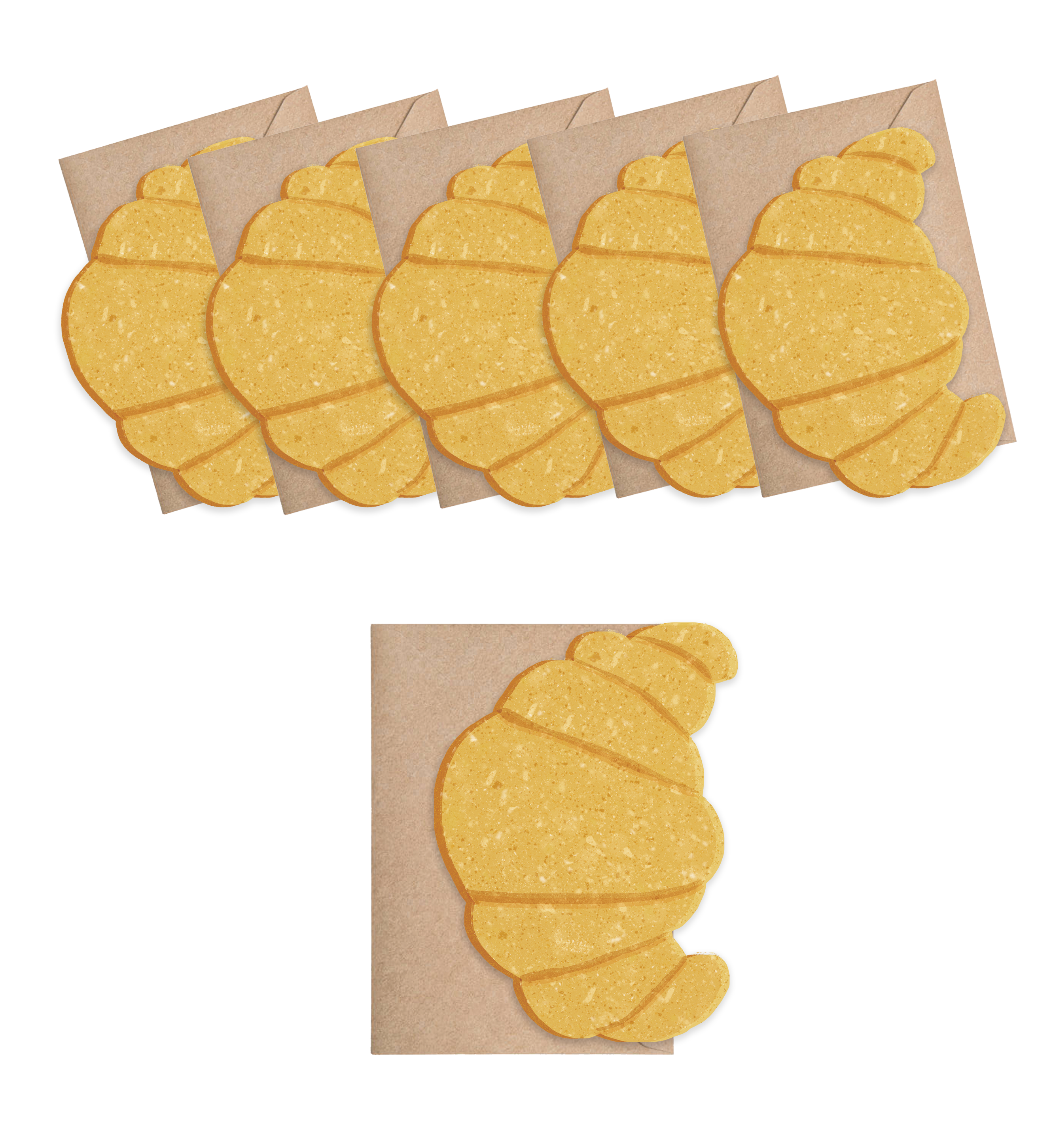 Croissant Mini Cards - box of 6 - Proper