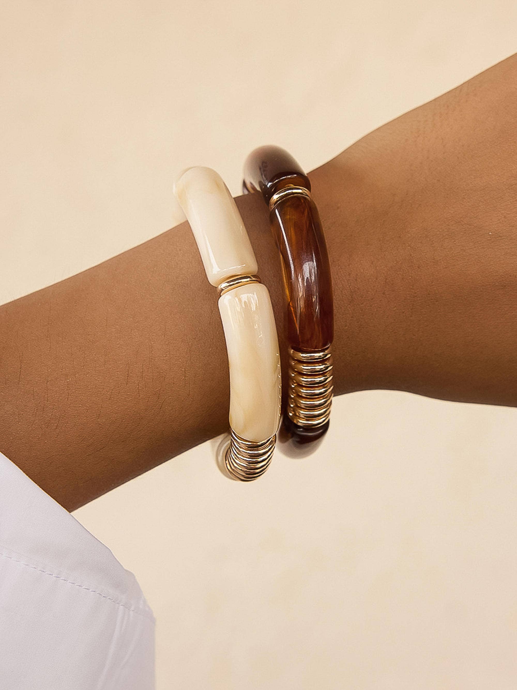 Cove Chunky Resin Bangle Set - Proper
