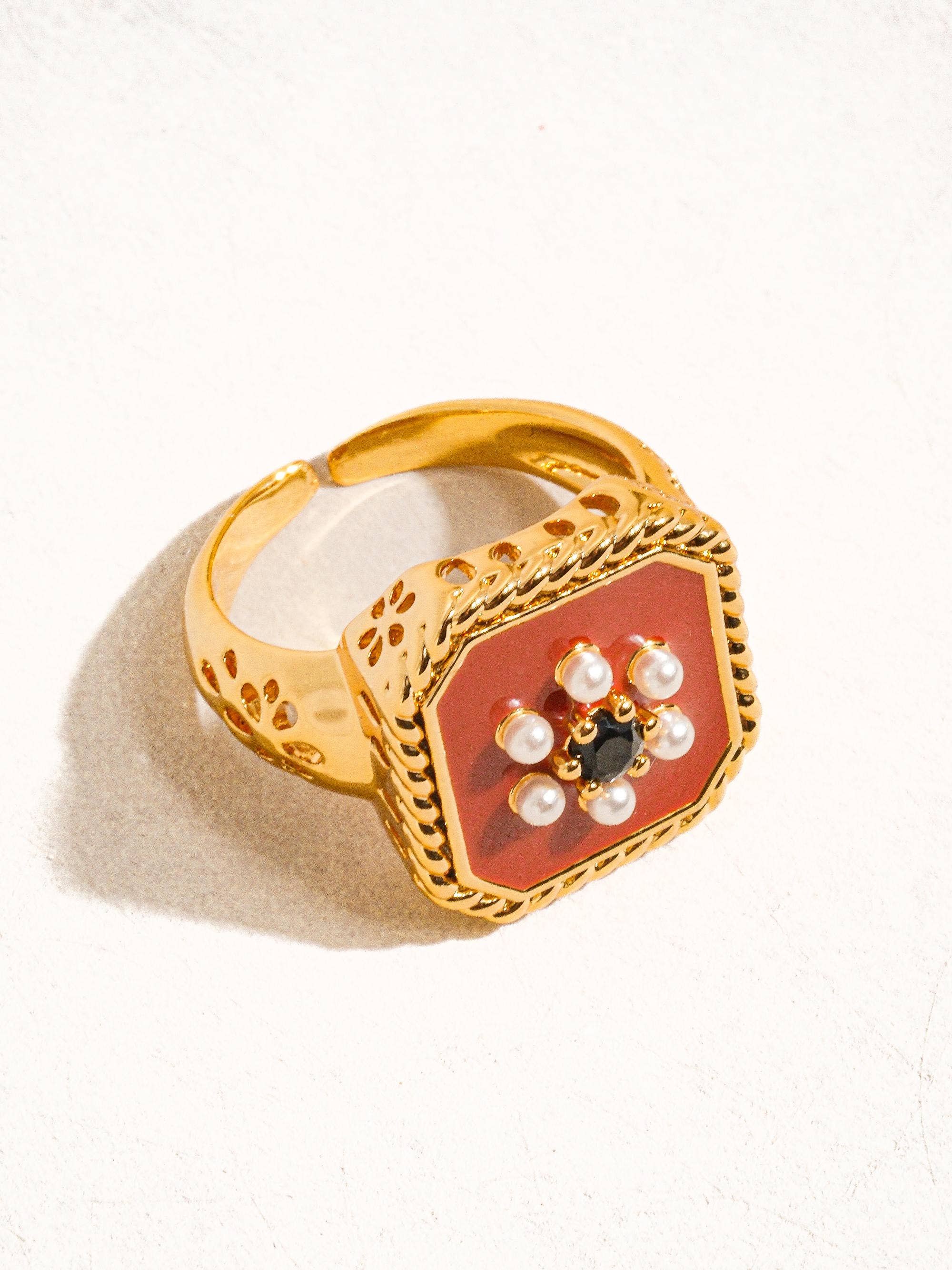 Red Enamel Ring - Proper