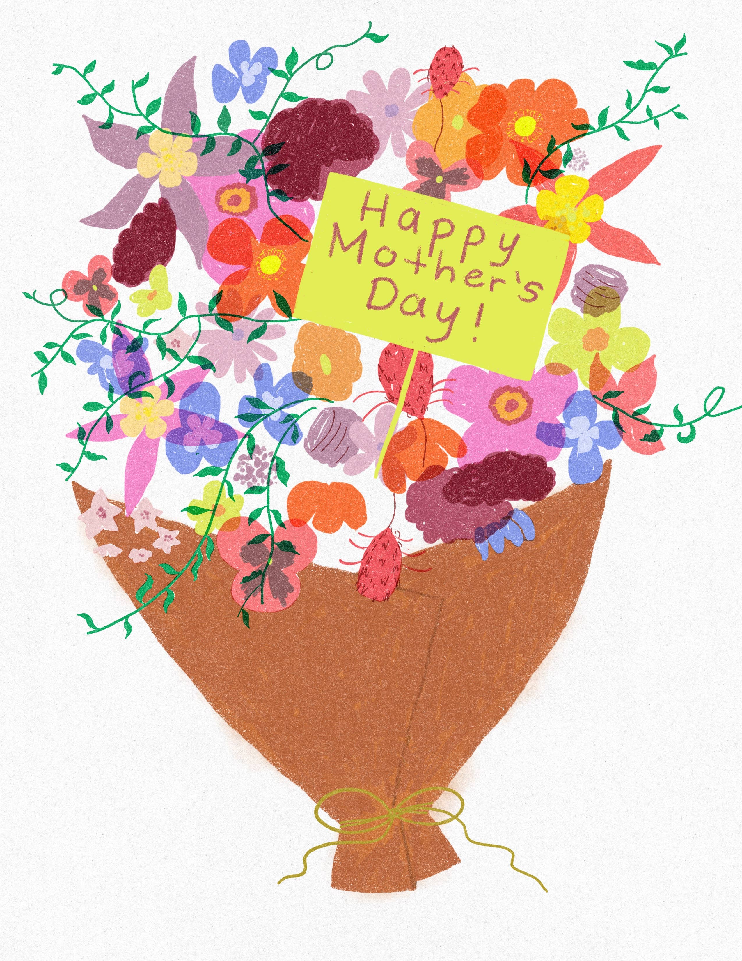 Giant Bouquet Mother's Day Card - Proper