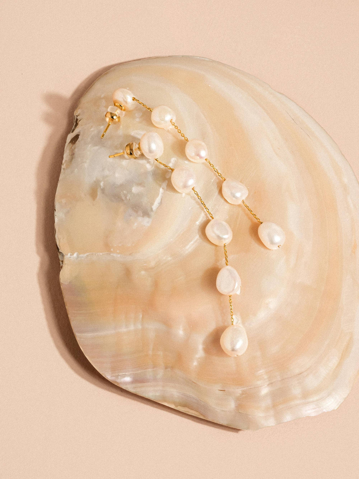 Ornella 18K Gold Vintage Freshwater Pearl Drop Earrings - Proper