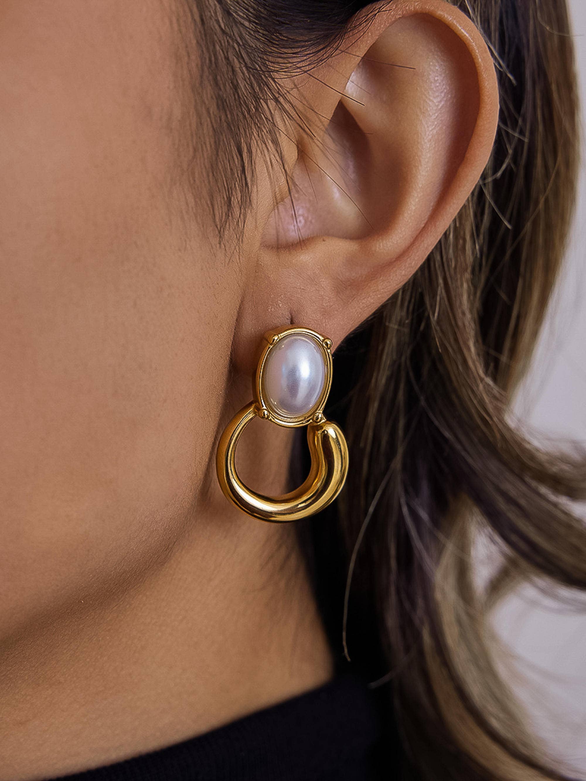 Anémone Pearl Drop Earrings - Proper