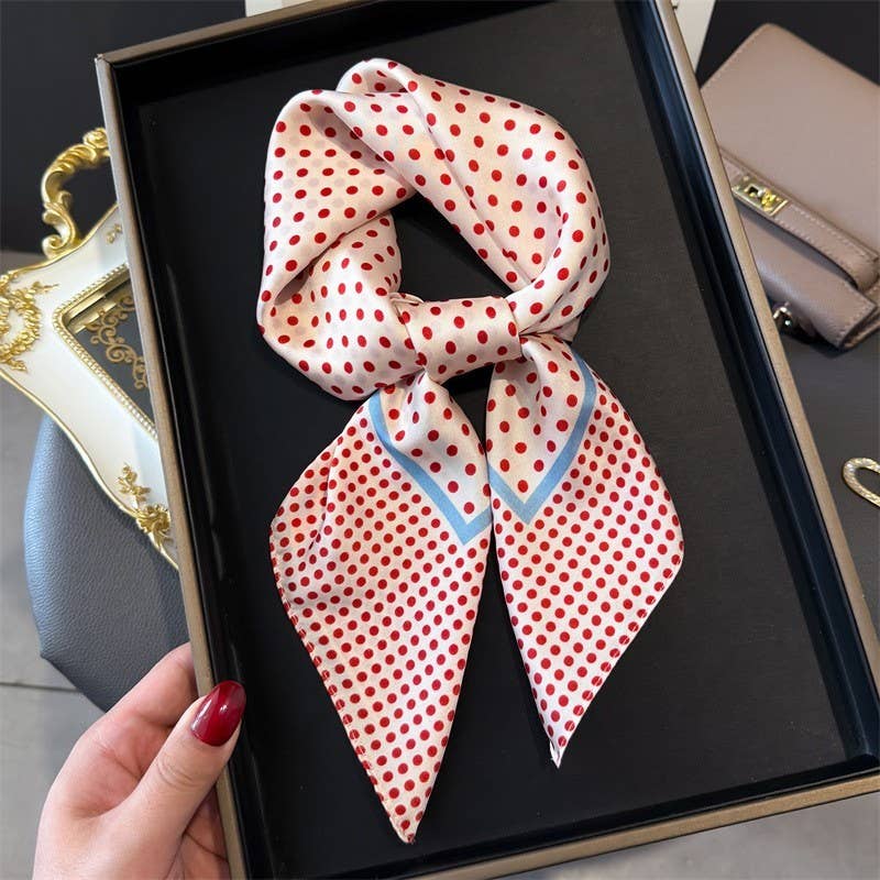 LARGE POLKA DOT PRINT BANDANA SCARF | 40SC696 - Proper
