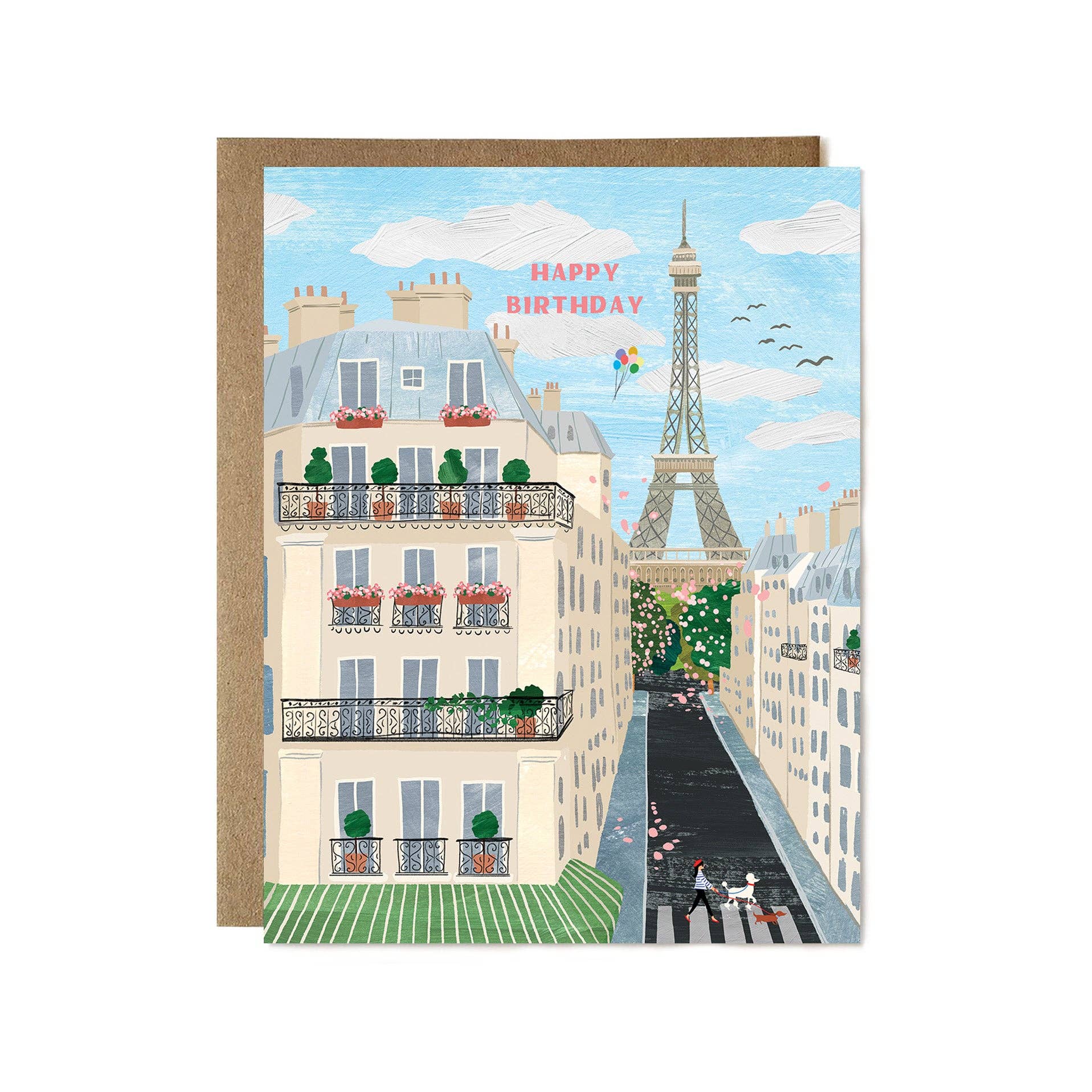 Paris Birthday Card - Proper