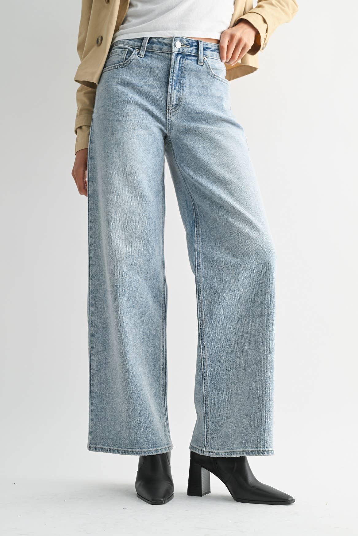 Light Wash Straight Jeans - Proper