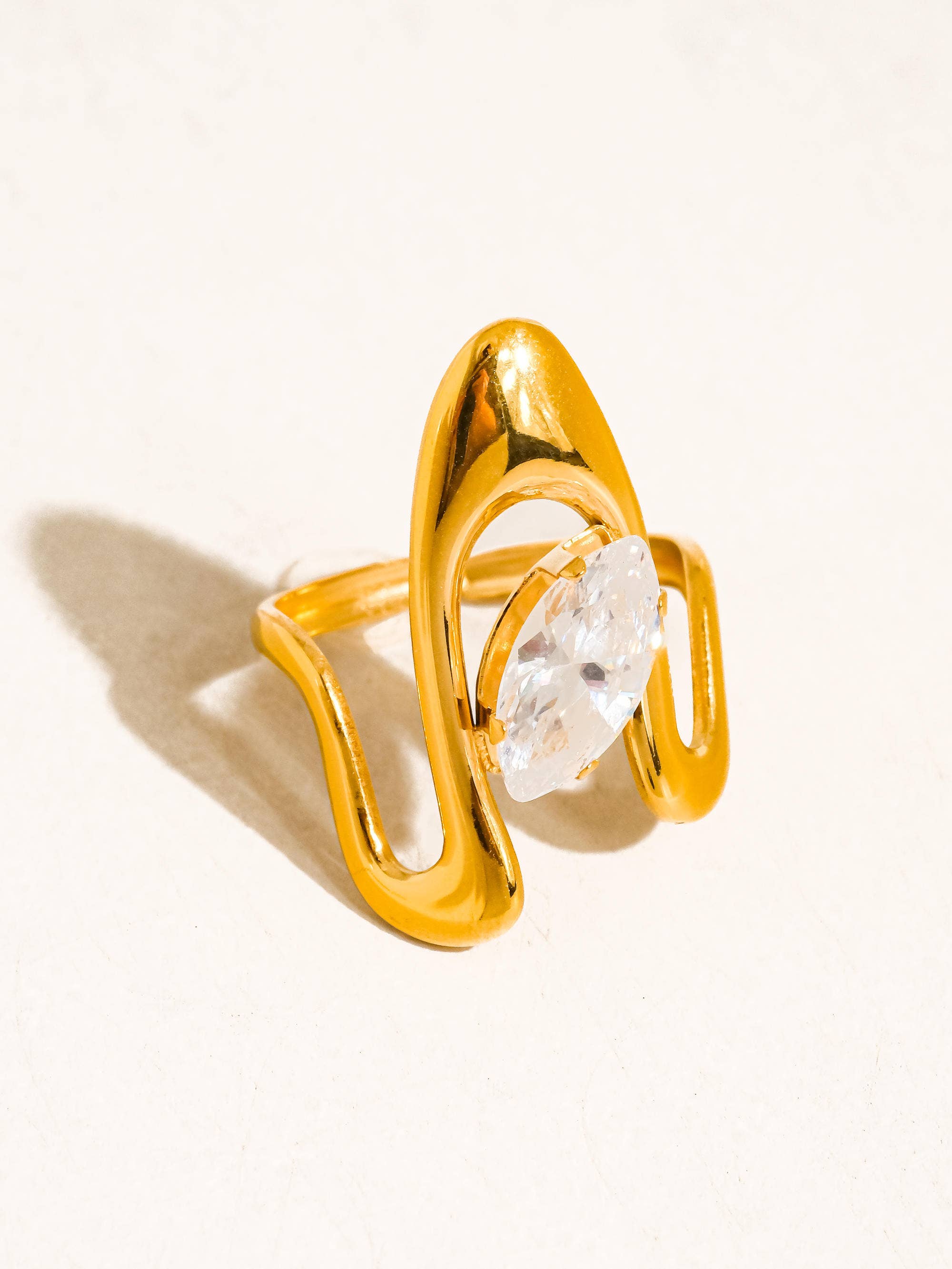 Vana Marquise CZ Open Ring - Proper