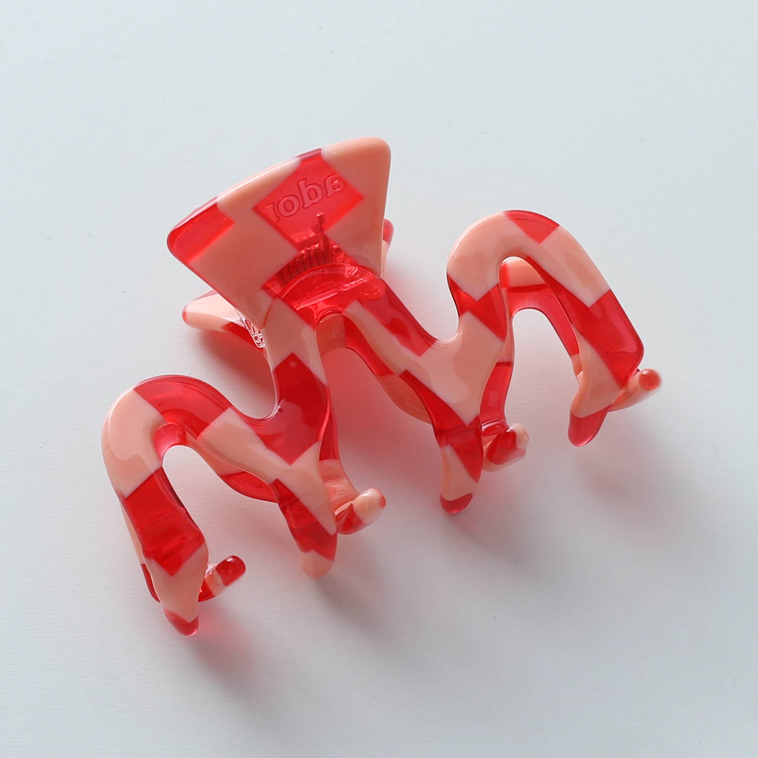 Red Checkered Claw Clips - Proper