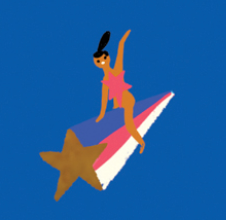 Moon Landing - Birthday Card - Proper