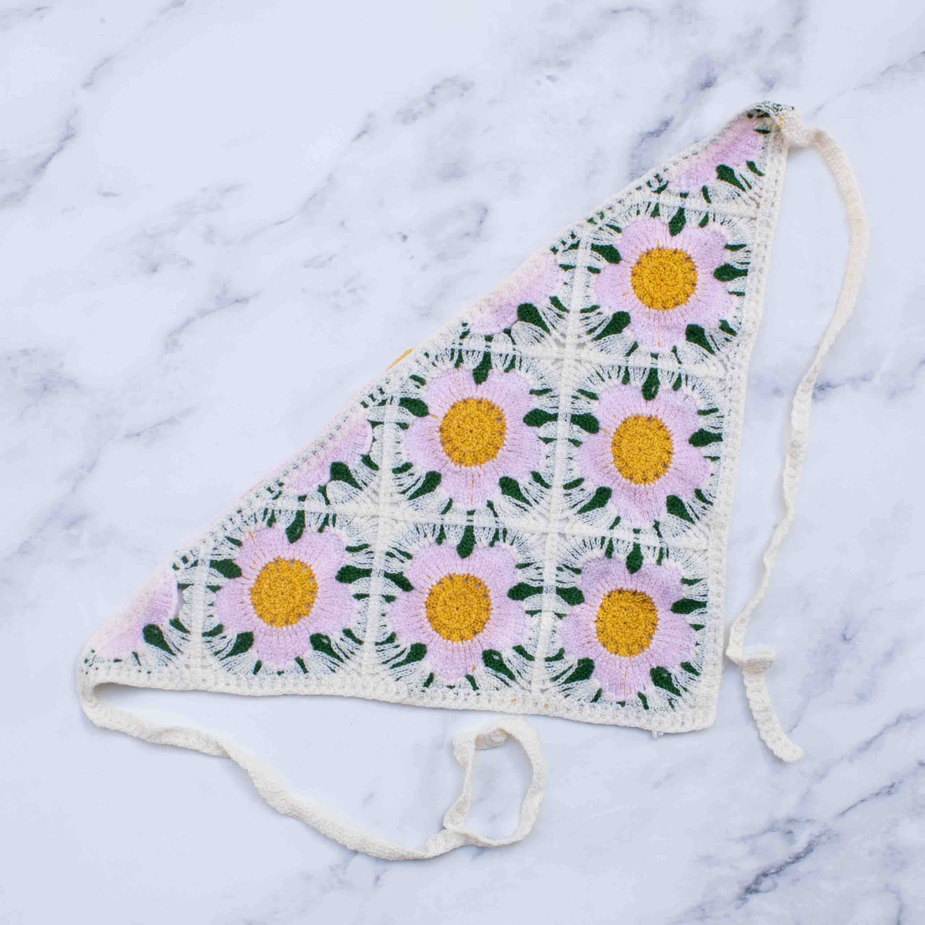 Crochet Triangle Headscarf
