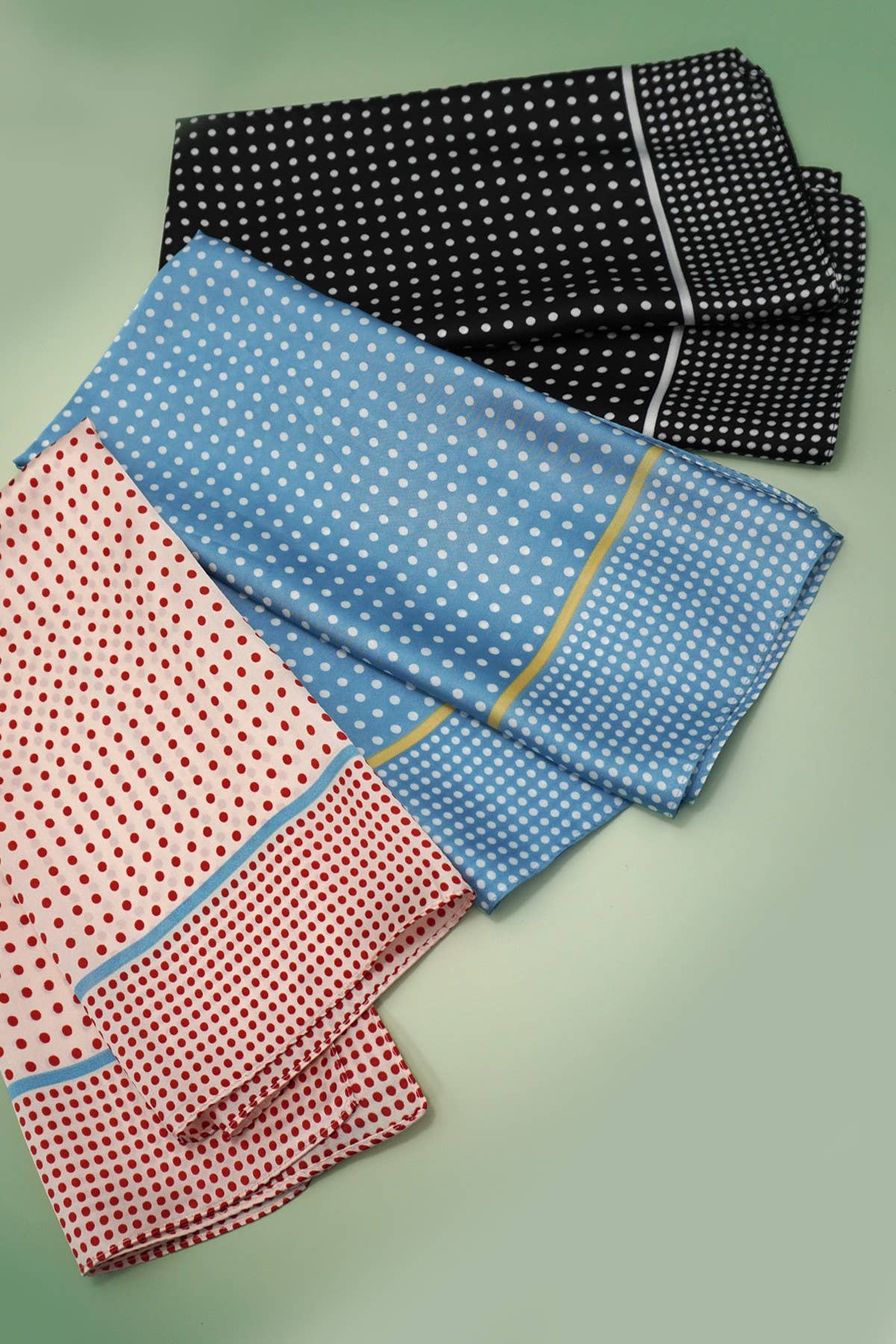 LARGE POLKA DOT PRINT BANDANA SCARF | 40SC696 - Proper