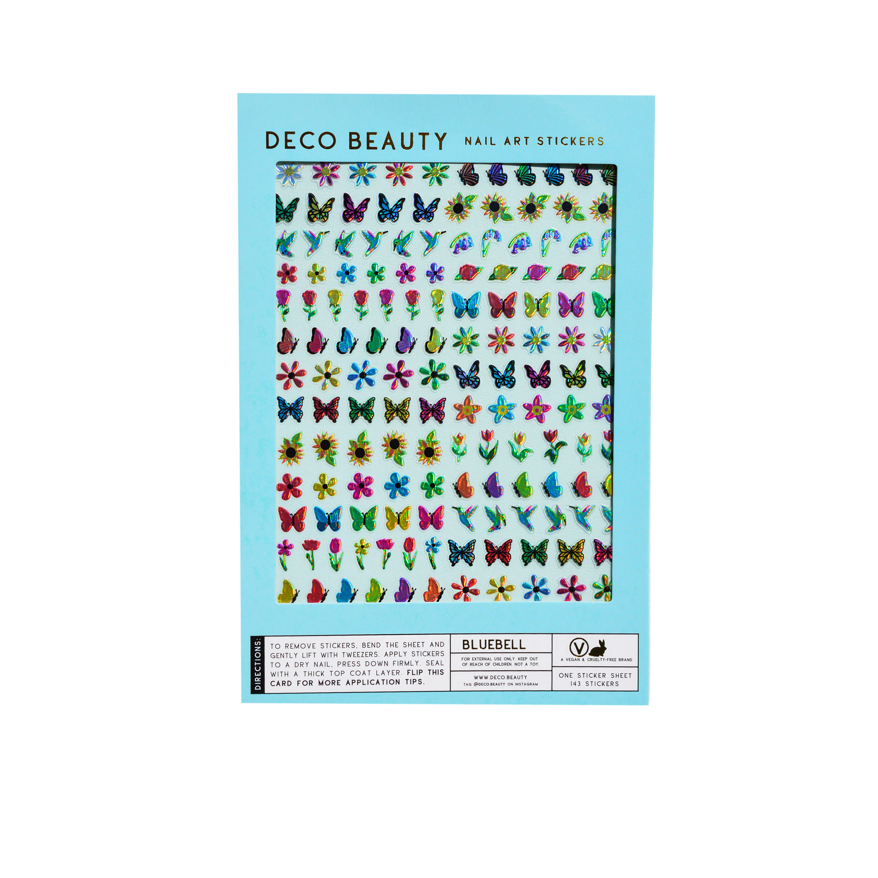 Nail Art Stickers - Bluebell