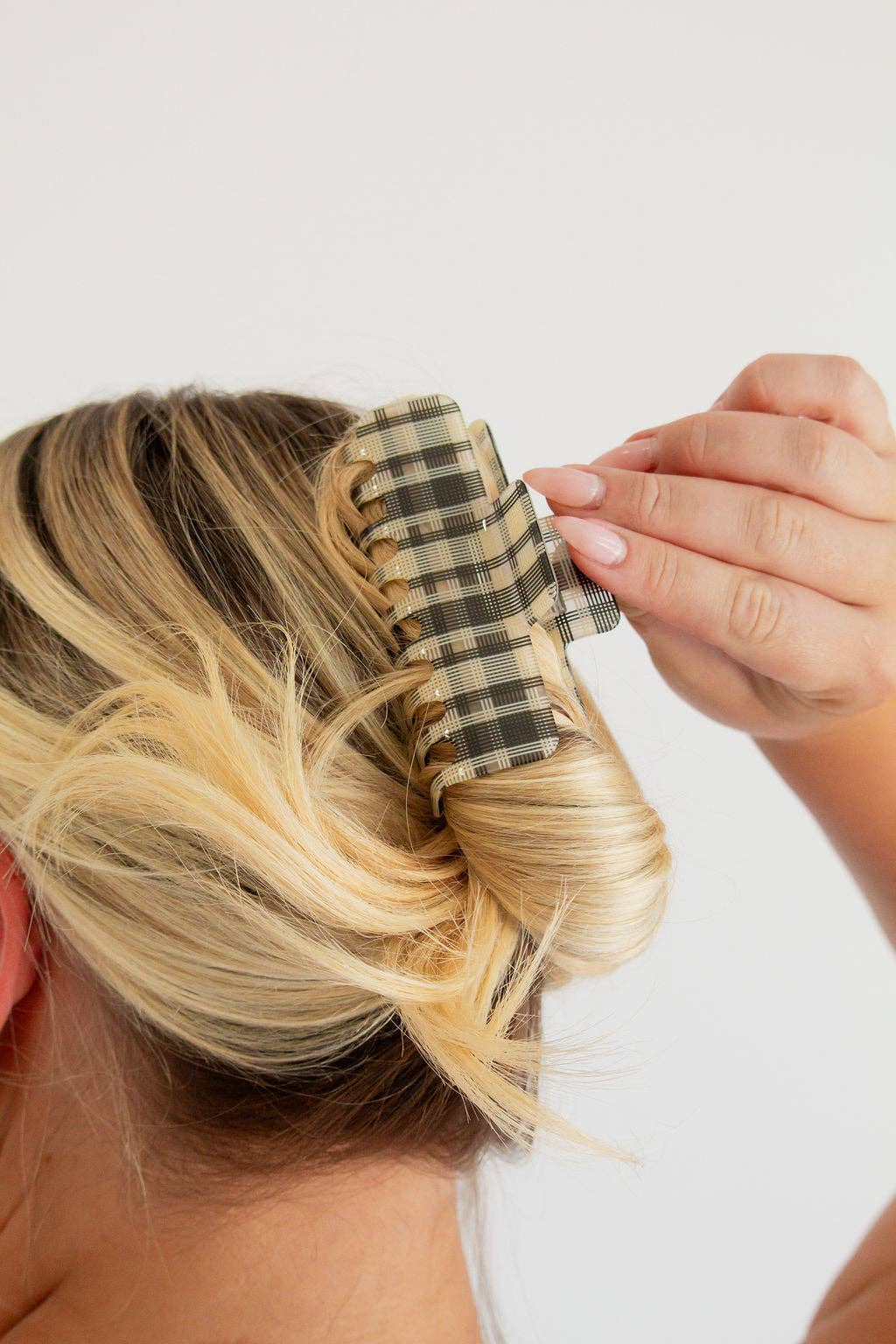 Gingham Edit Claw Clip