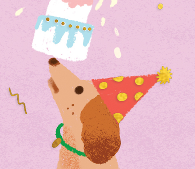 Party Dog - Birthday Card - Proper