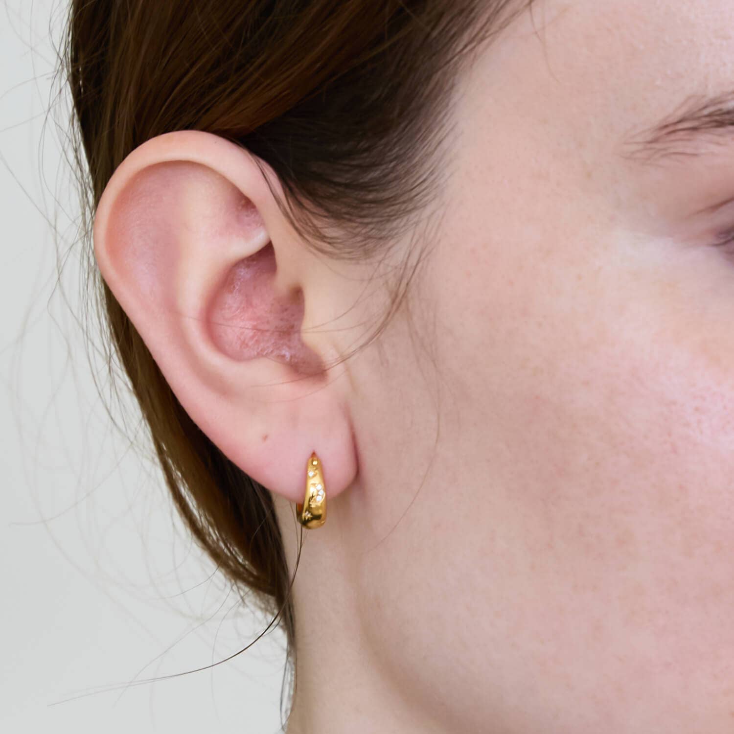 Moon & Star Hoop Earrings