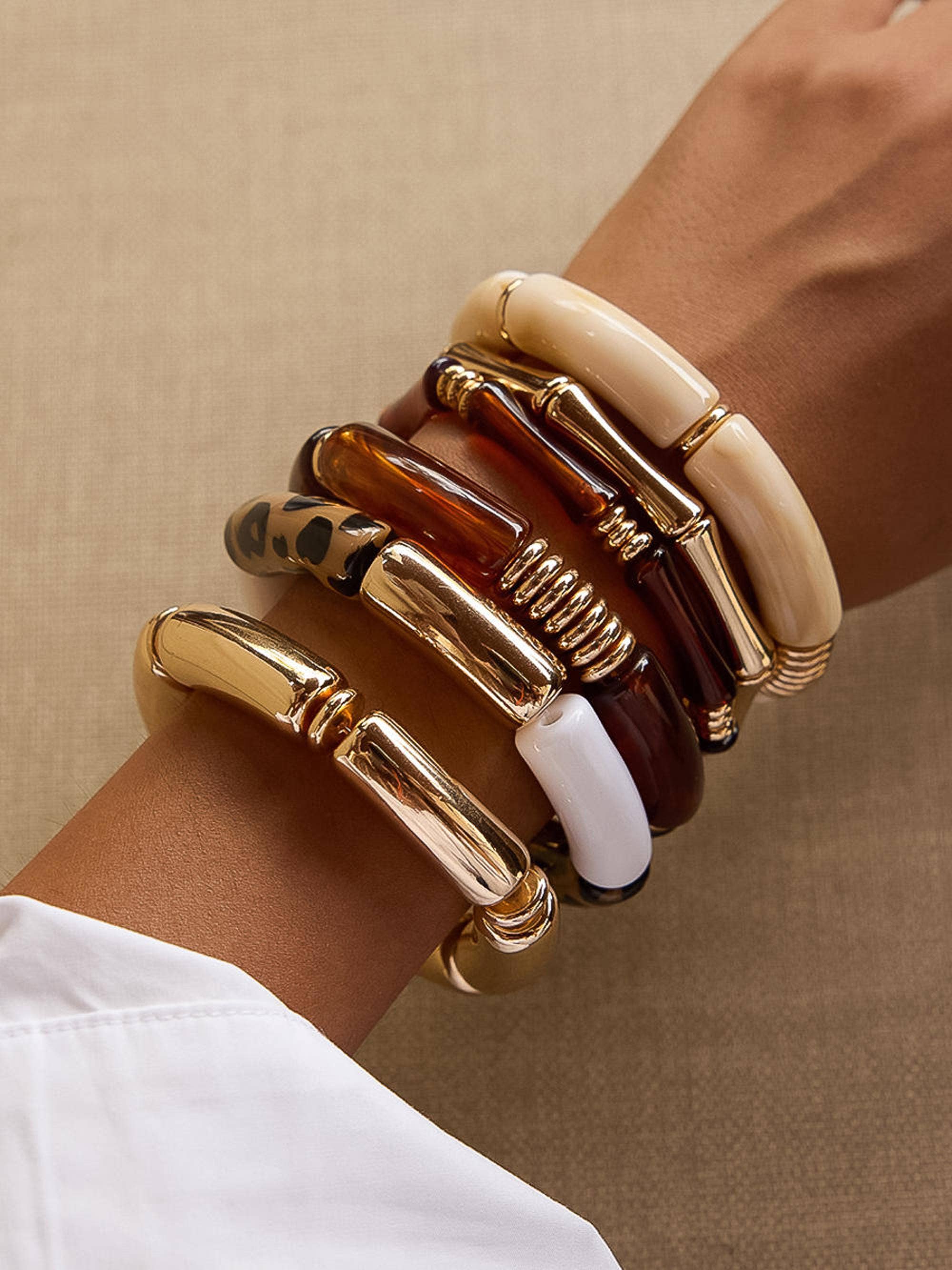 Cove Chunky Resin Bangle Set - Proper