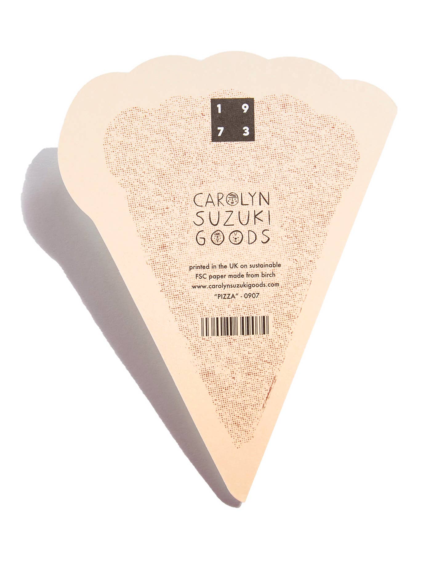 Pizza - Shaped Birthday Card - Proper