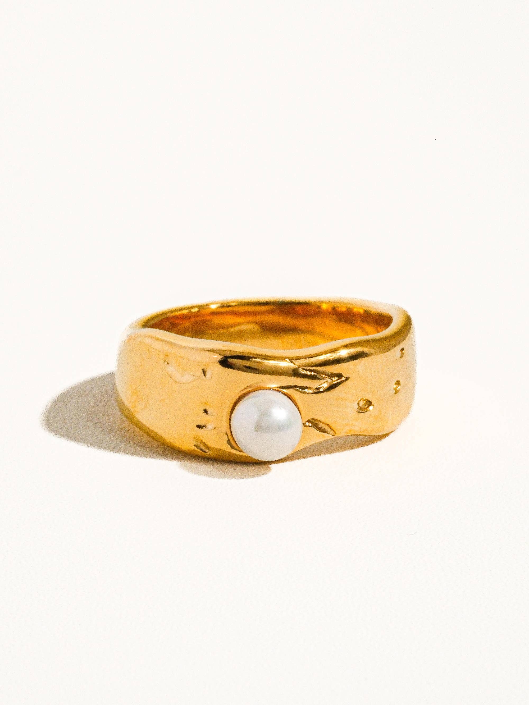 Pave Pearl Band Ring - Proper
