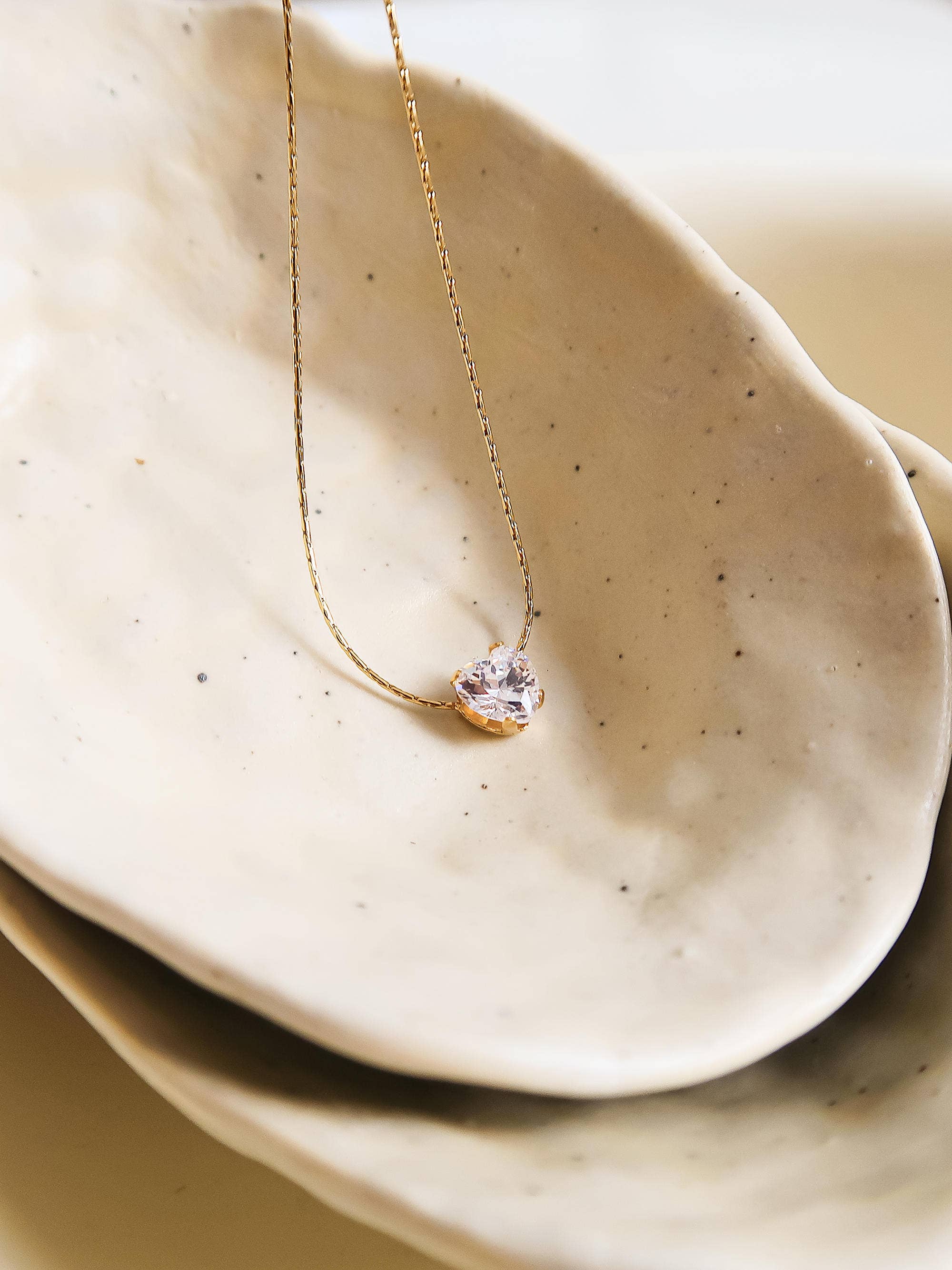 Bonnie Heart CZ Necklace - Proper
