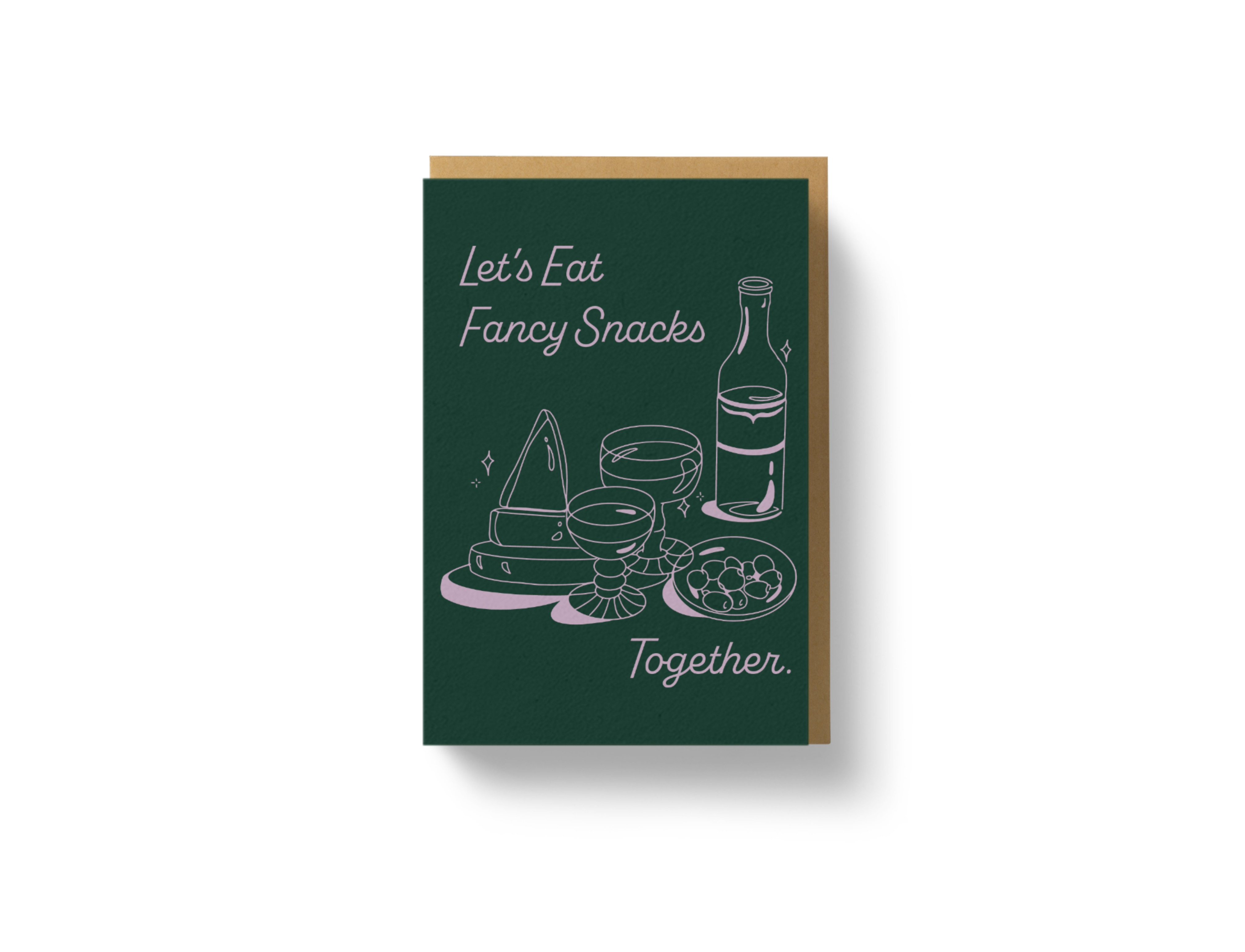 Let's Eat Fancy Snacks Card - Proper