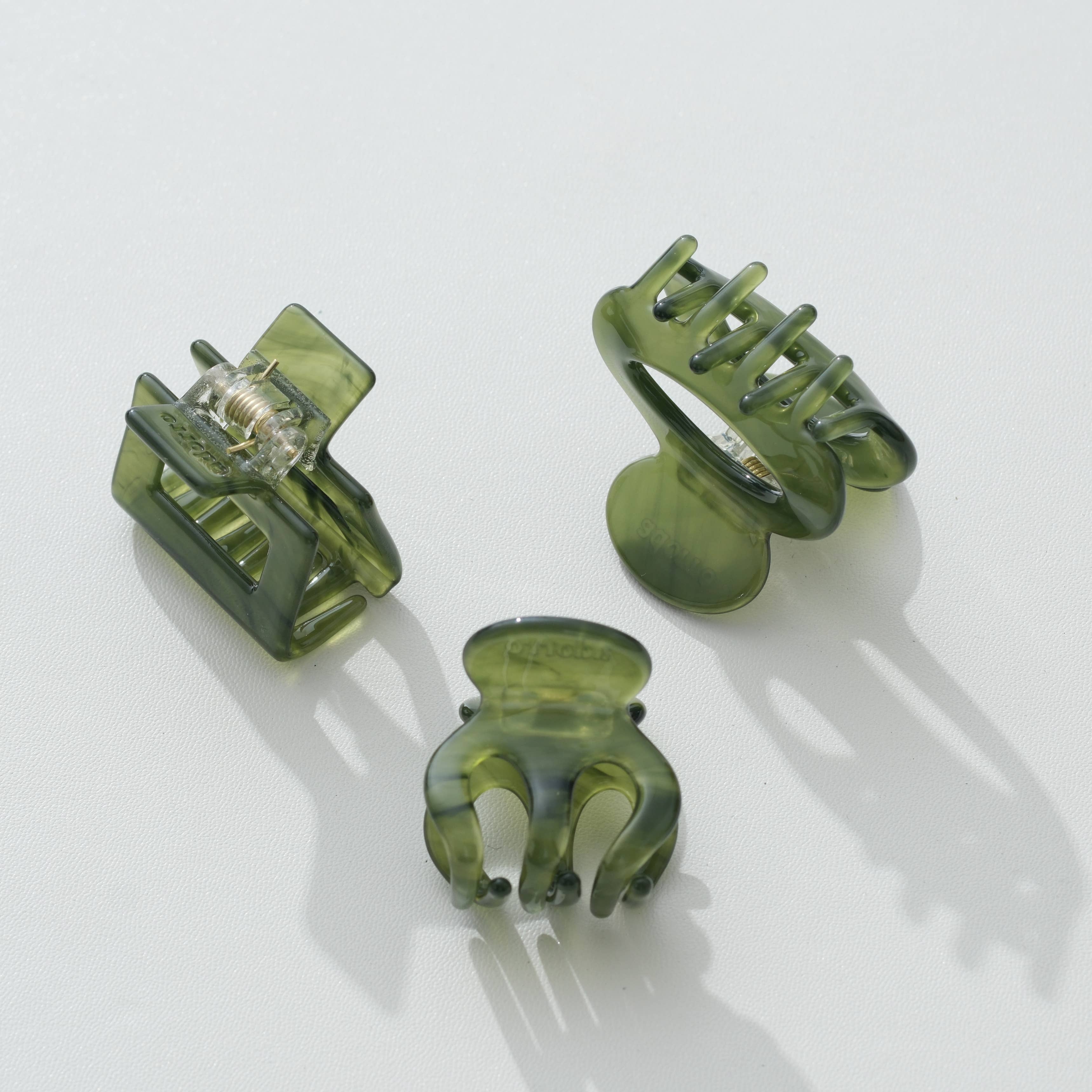Jade Green Mini Claw Clip