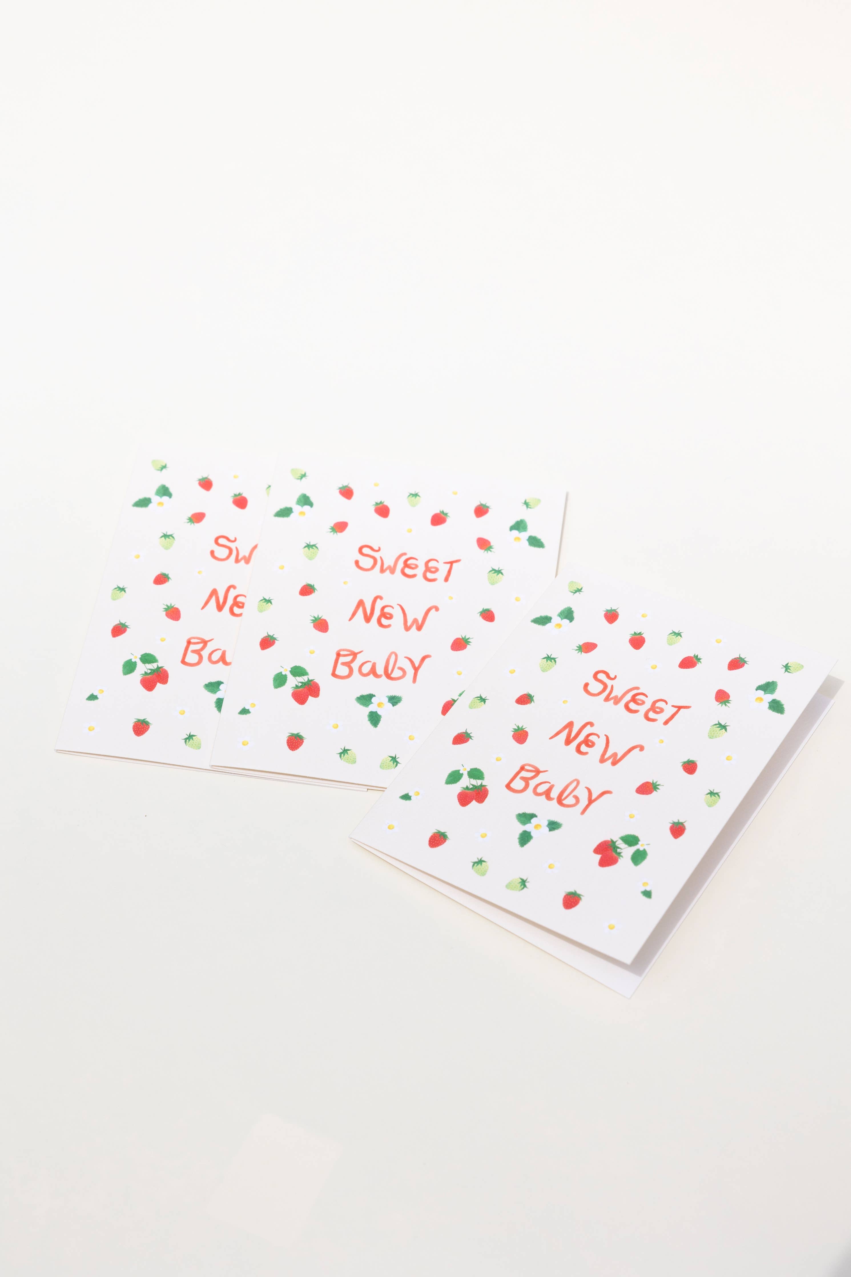 Strawberries Sweet Baby Card - Proper