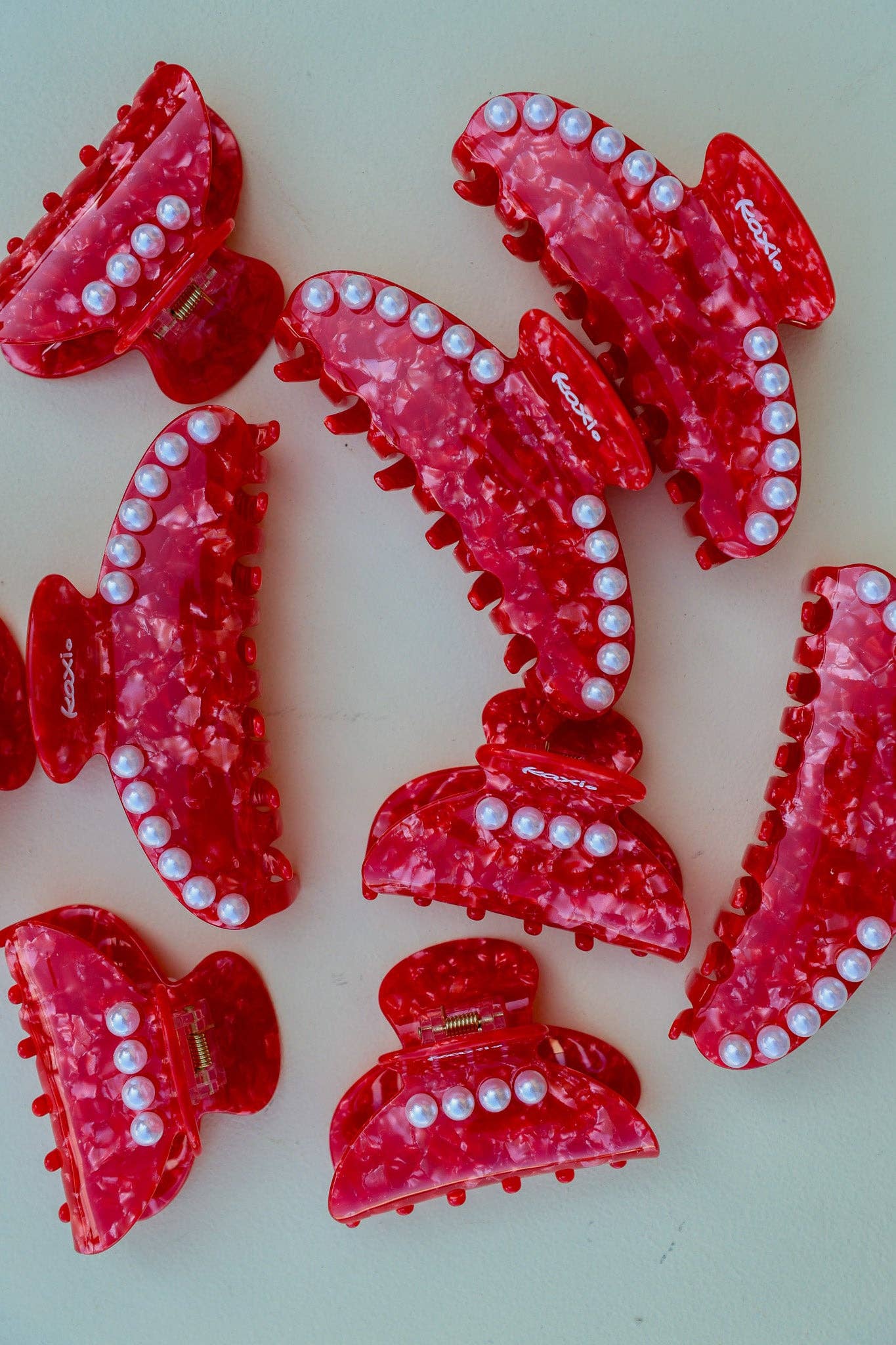 Red Pearl Claw Clip - Proper