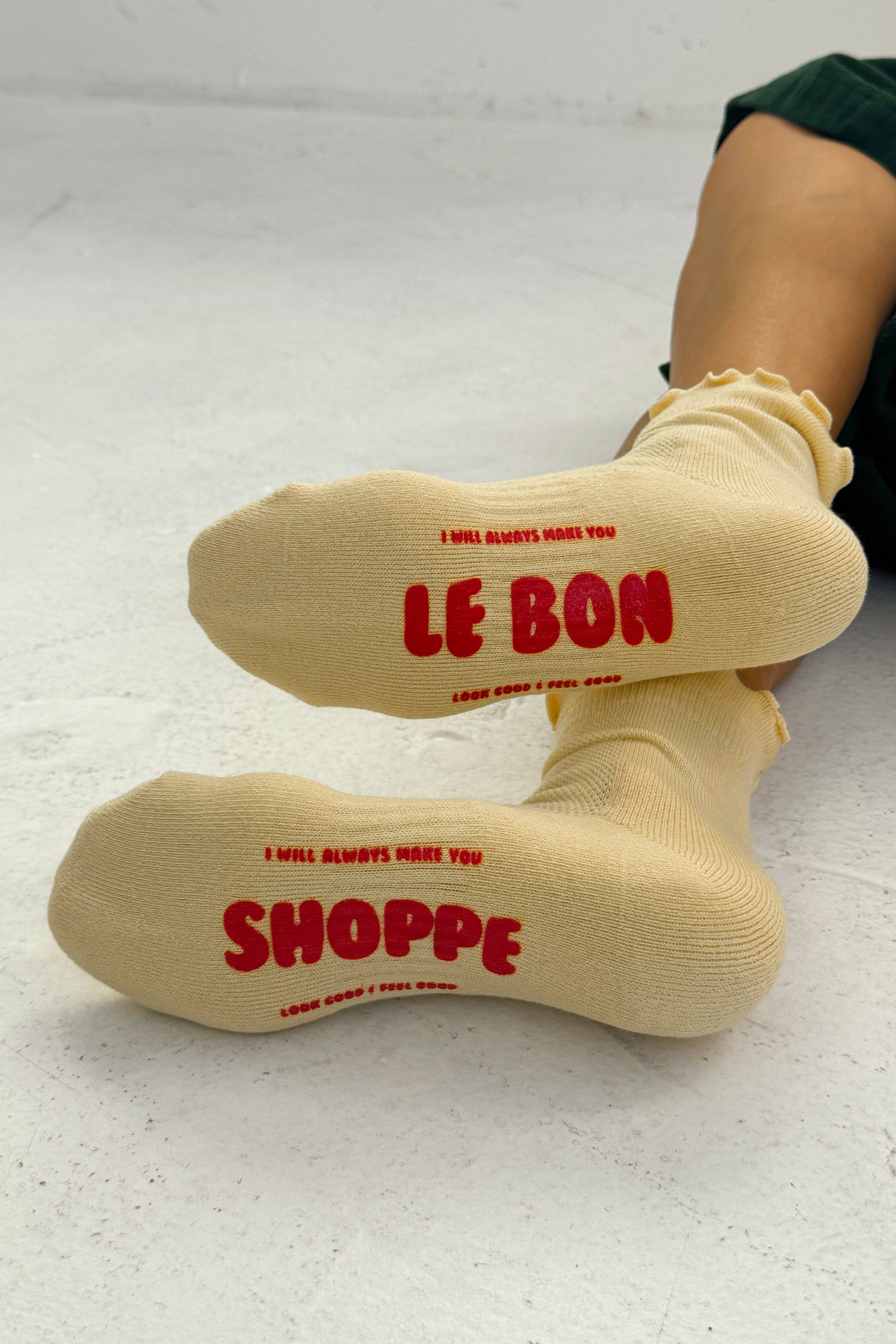 Ruffled Hugger Crew Socks (Wholesale) - Proper