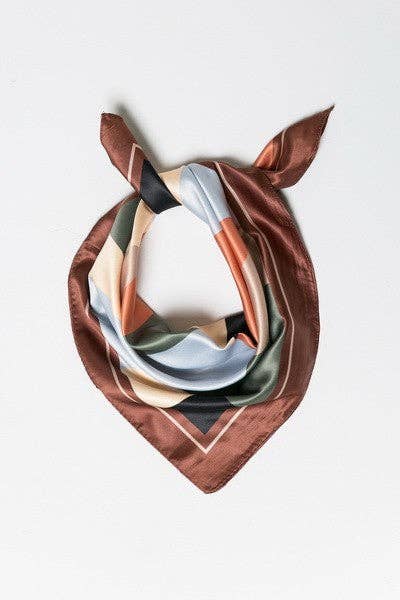 Color Block Square Scarf - Proper