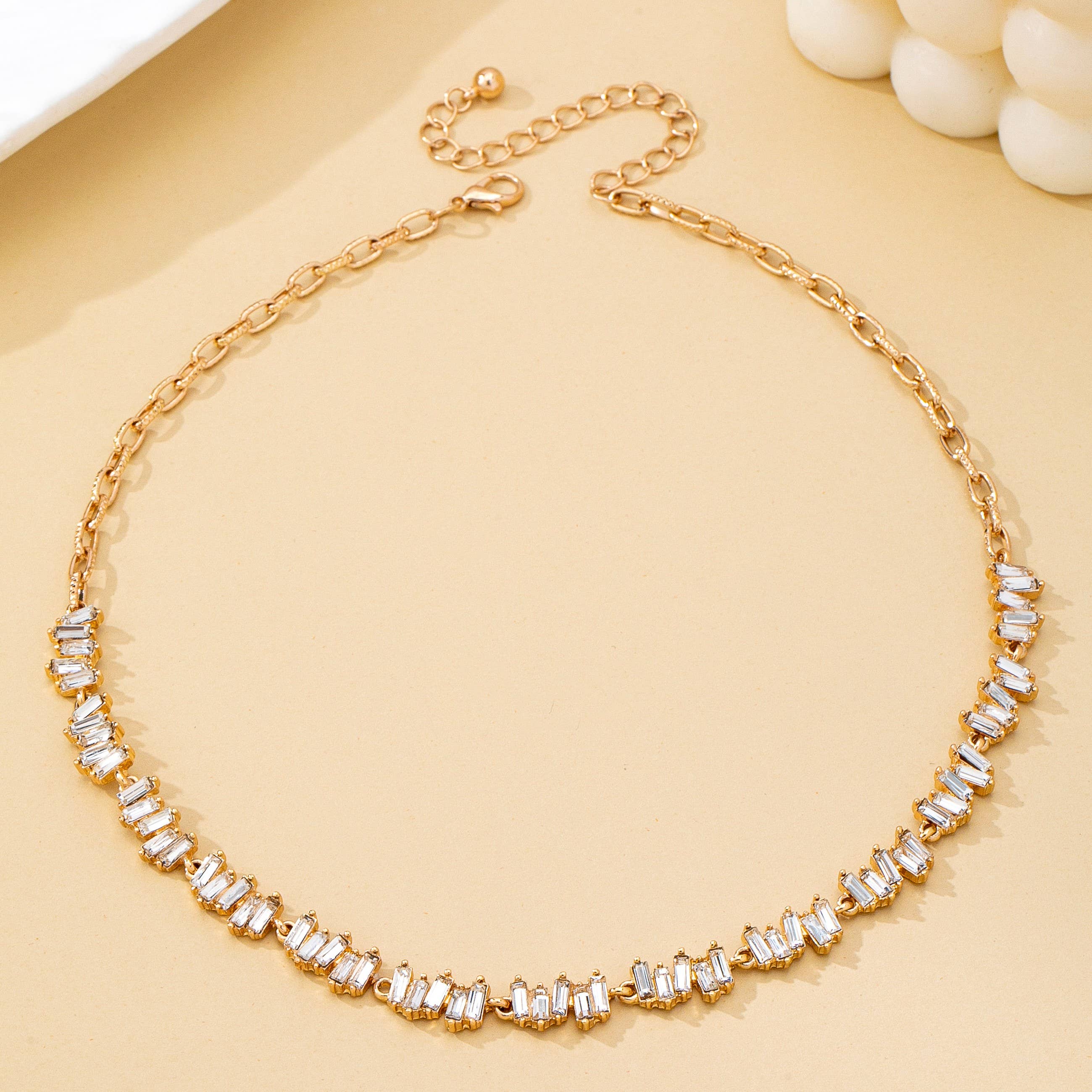 Baguette Crystal Necklace