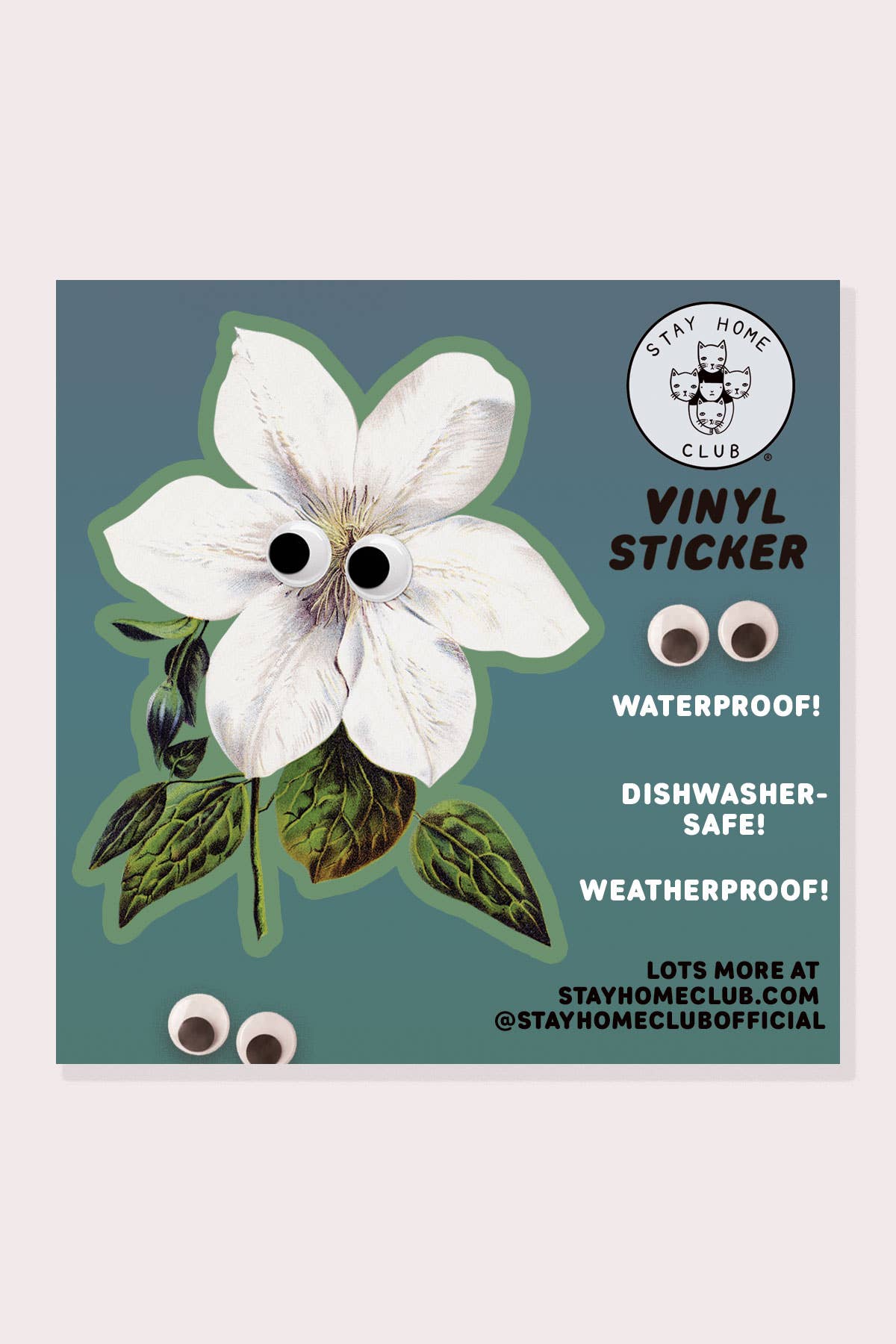Googly Clematis Vinyl Sticker - Proper