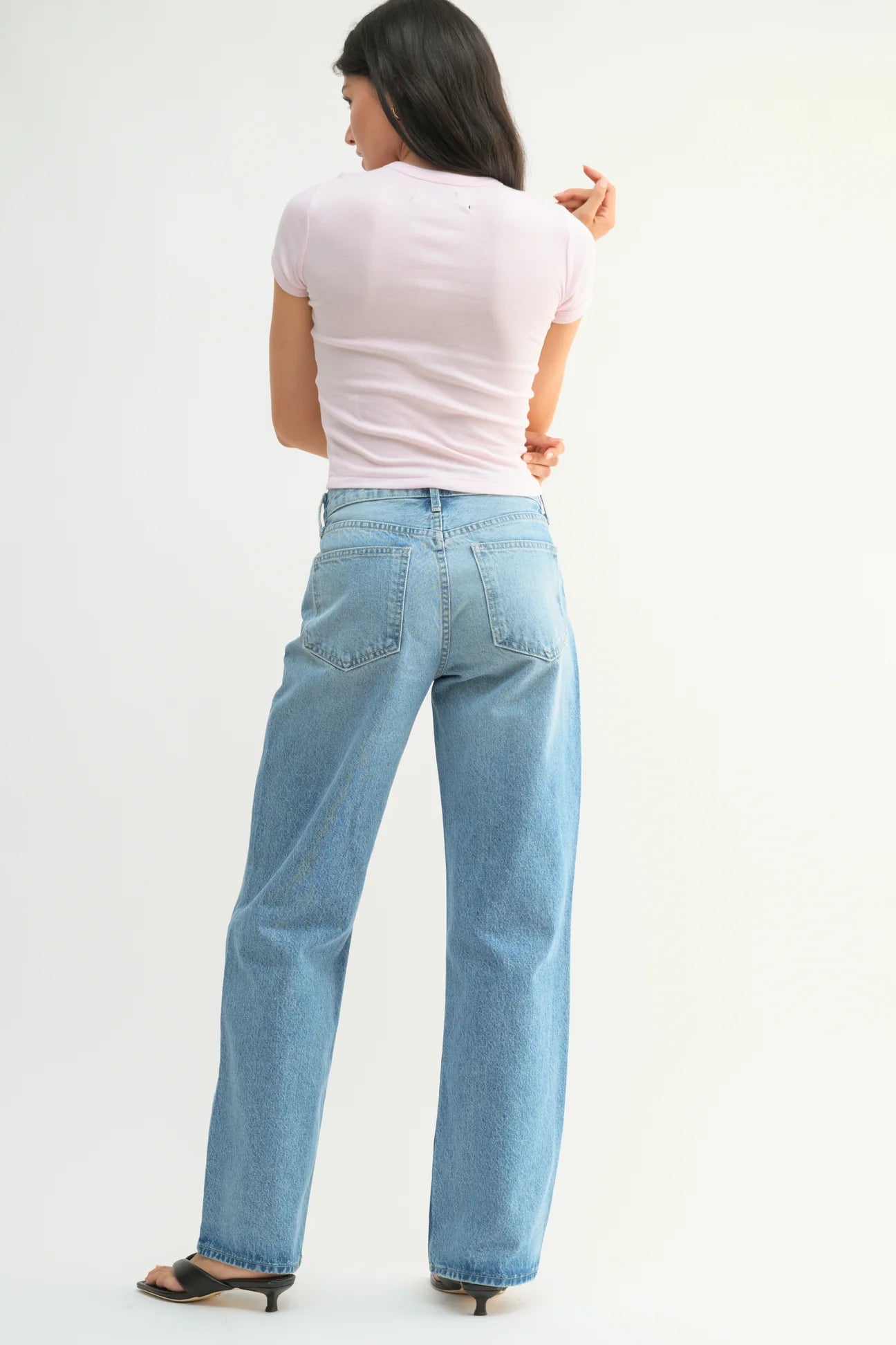 Light Wash Relaxed Straight Jeans - Proper