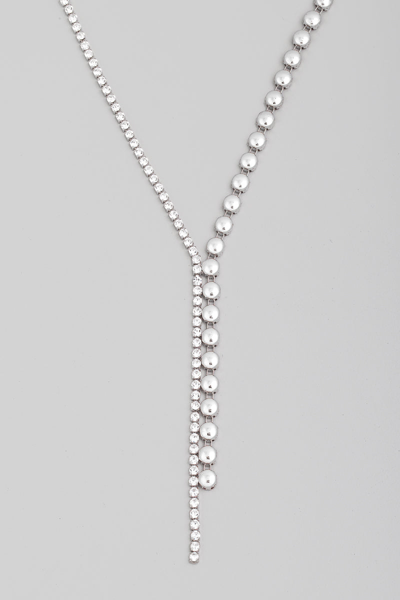 Crystal and Dot Necklace - Proper